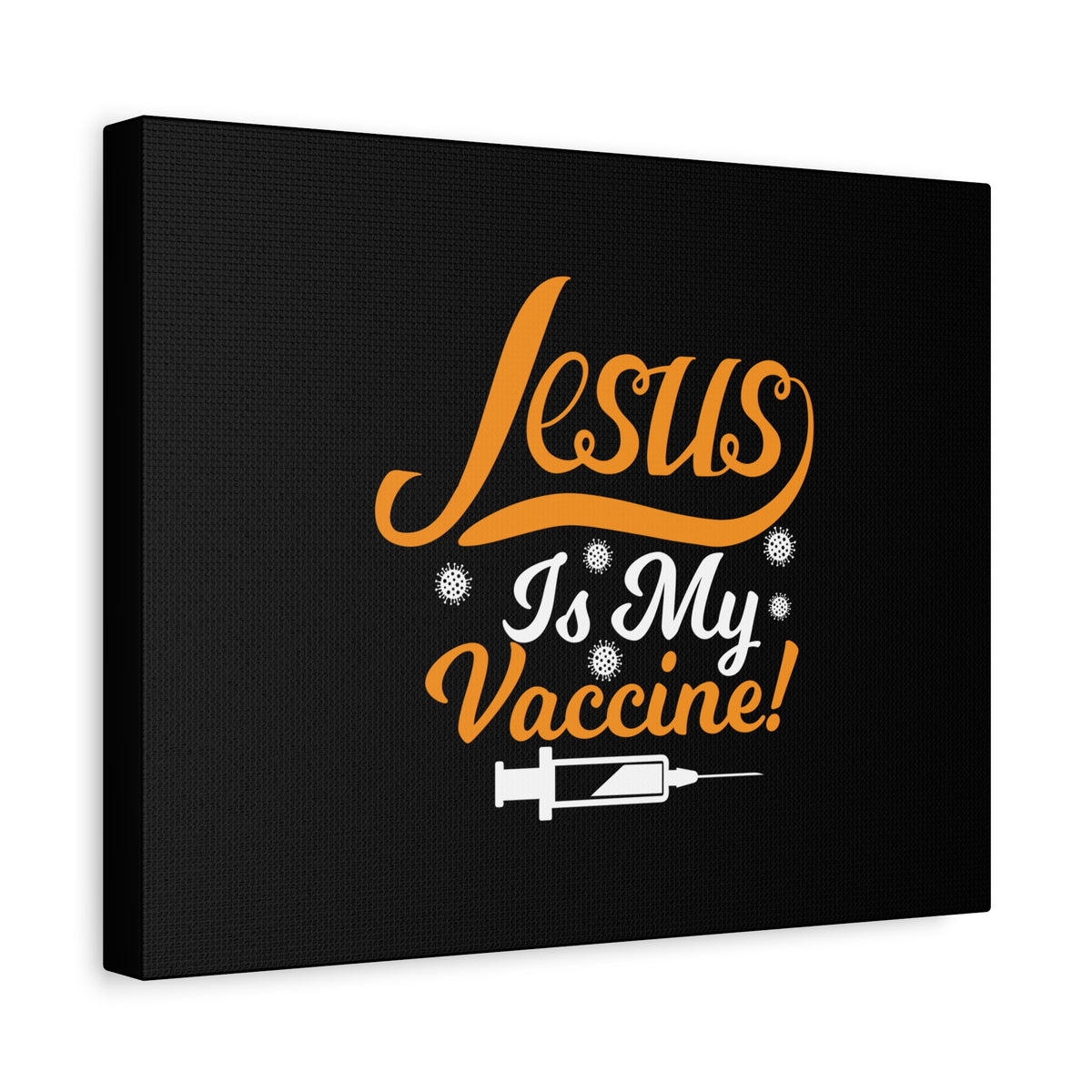 Scripture Canvas Jesus Is My Vaccine Psalm 63:3 Christian Wall Art Bible Verse Print Ready to Hang-Express Your Love Gifts