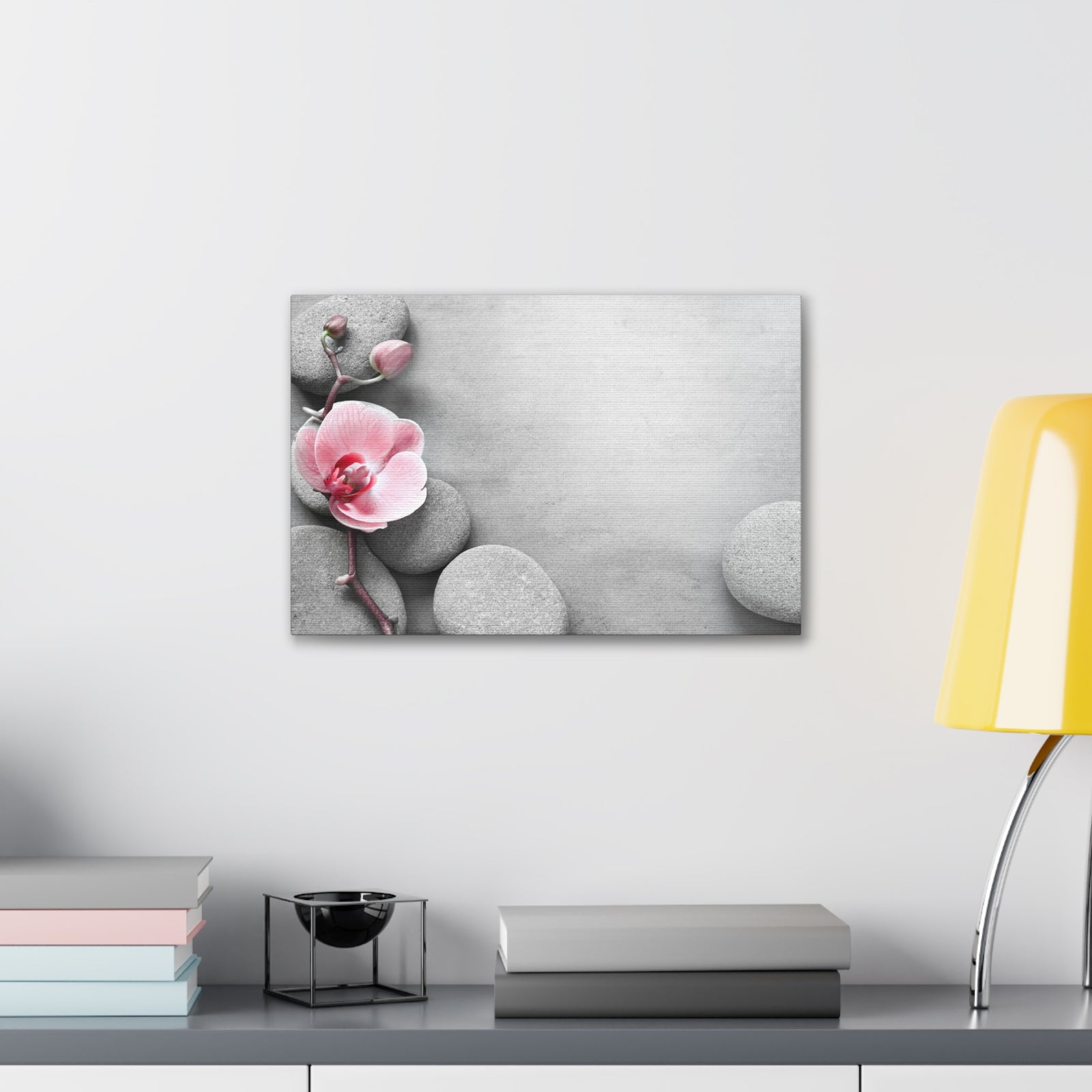 Orchid Pink Flower Forest Floral Nature Photography Canvas Wall Art for Home Decor Ready-to-Hang-Express Your Love Gifts