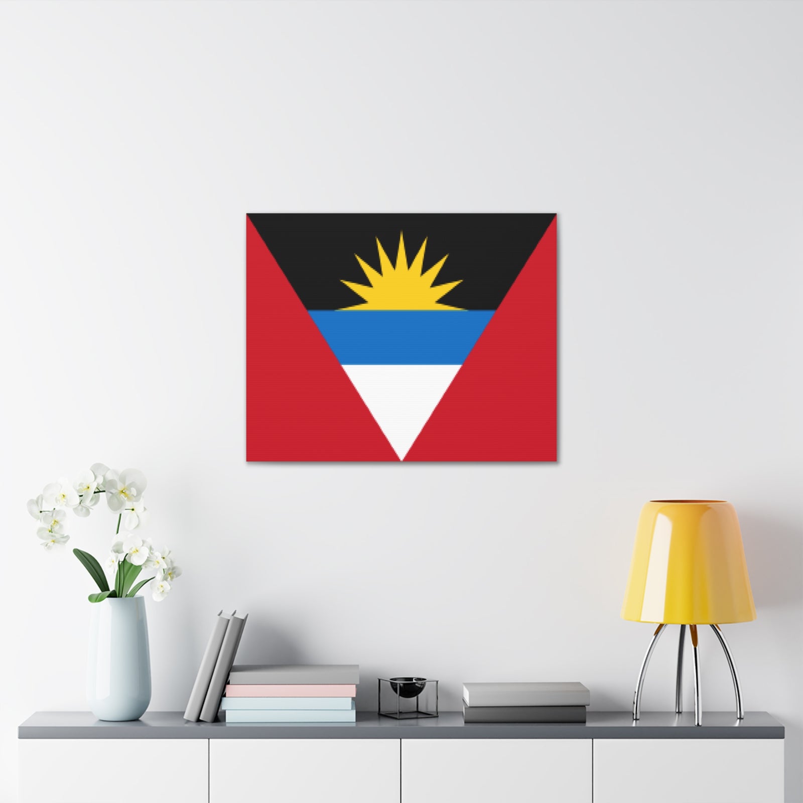 Antigua and Barbuda Country Flag Canvas Vibrant Wall Art Unframed Home Decor-Express Your Love Gifts