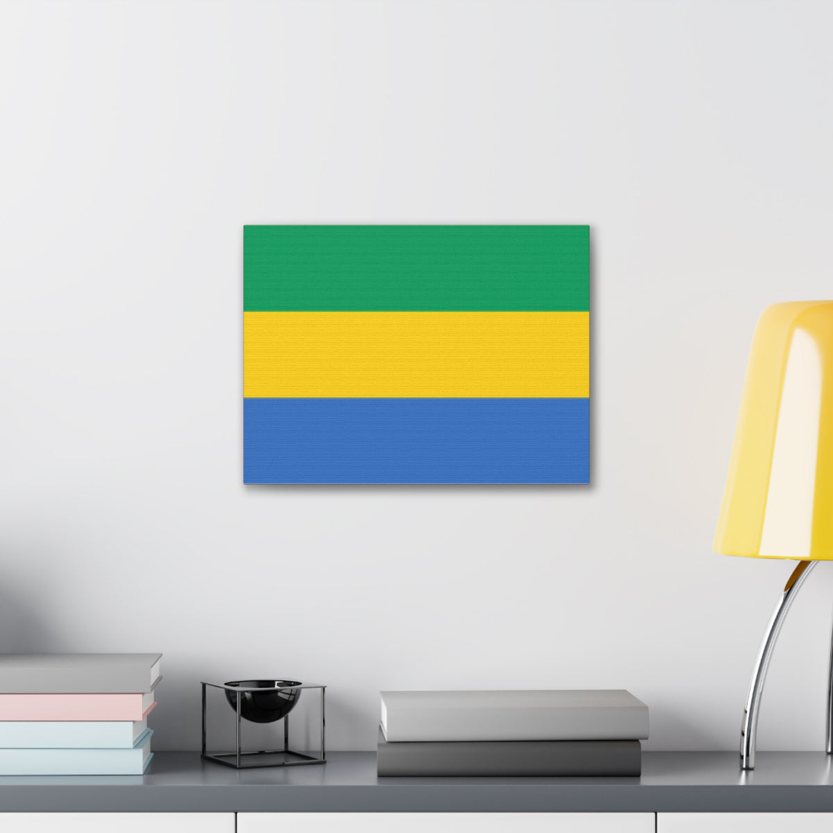 Gabon Country Flag Canvas Vibrant Wall Art Unframed Home Decor-Express Your Love Gifts