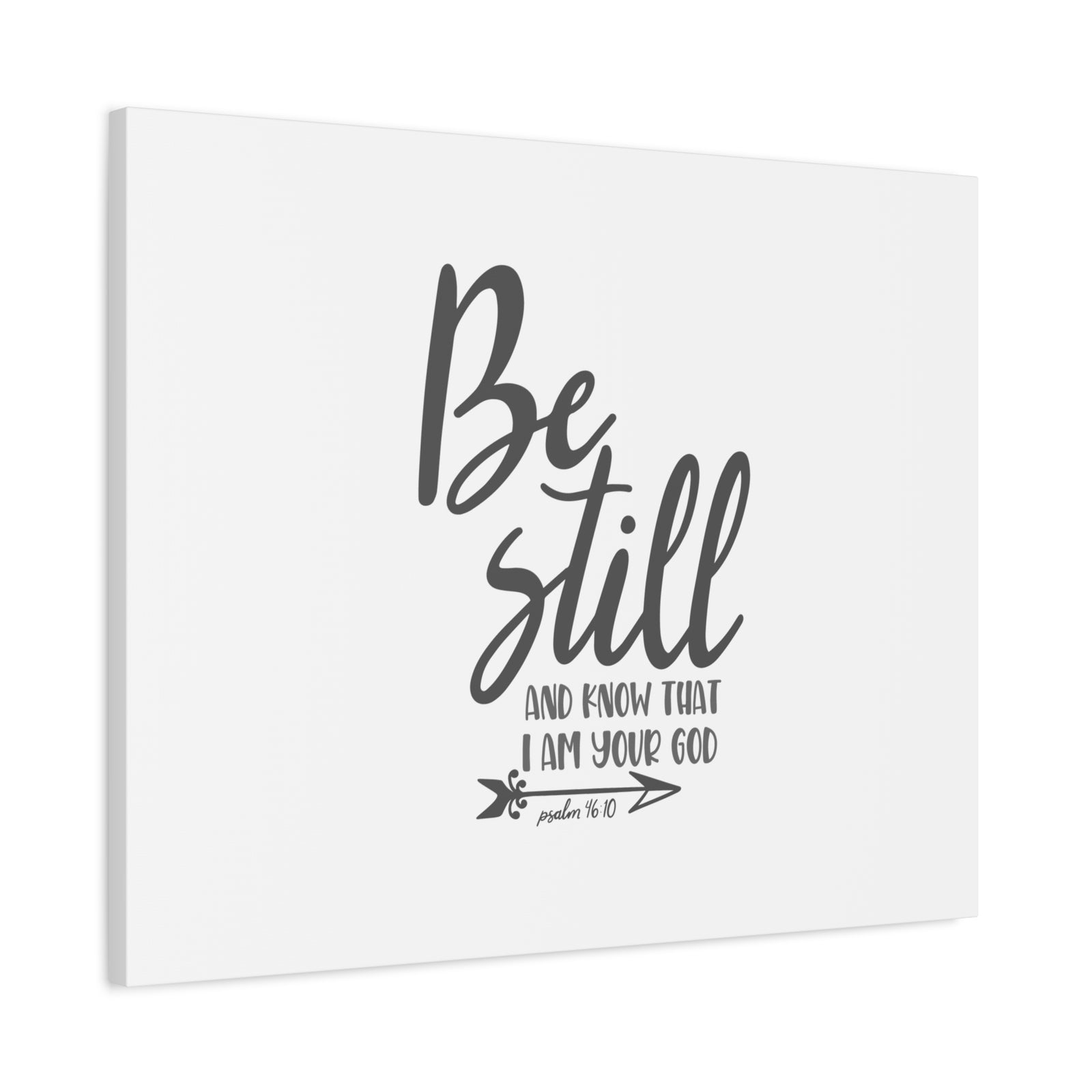 Scripture Canvas Know That I Am Your God Psalm 46:10 Christian Wall Art Bible Verse Print Ready to Hang-Express Your Love Gifts