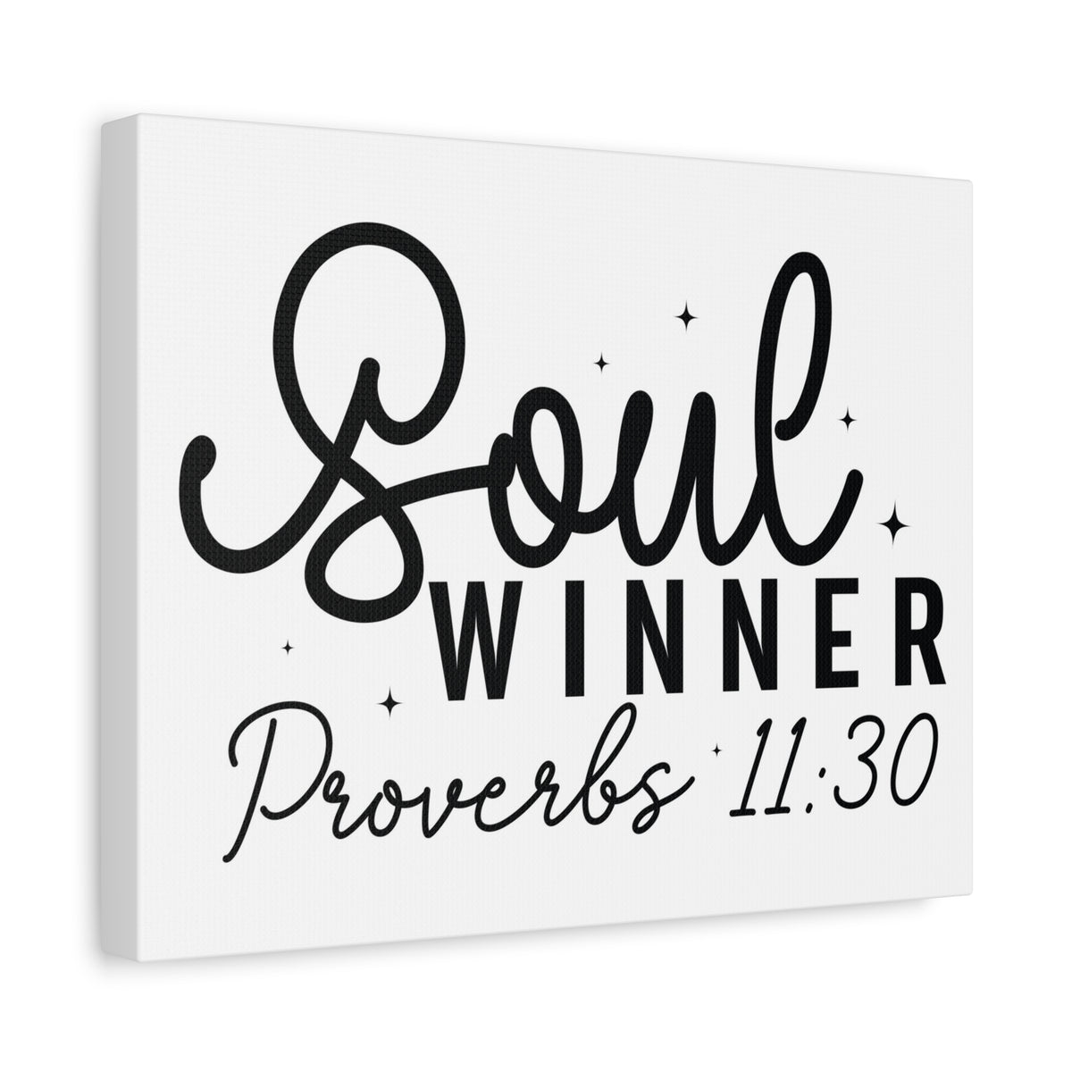Scripture Walls Proverbs 11:30 Soul Winner Bible Verse Canvas Christian Wall Art Ready to Hang Unframed-Express Your Love Gifts