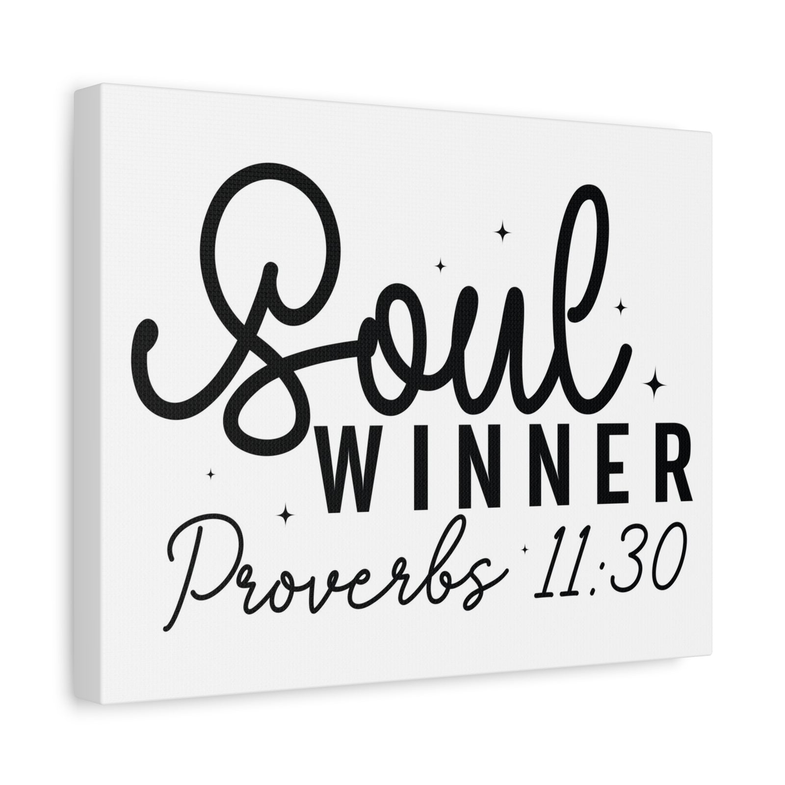 Scripture Walls Proverbs 11:30 Soul Winner Bible Verse Canvas Christian Wall Art Ready to Hang Unframed-Express Your Love Gifts