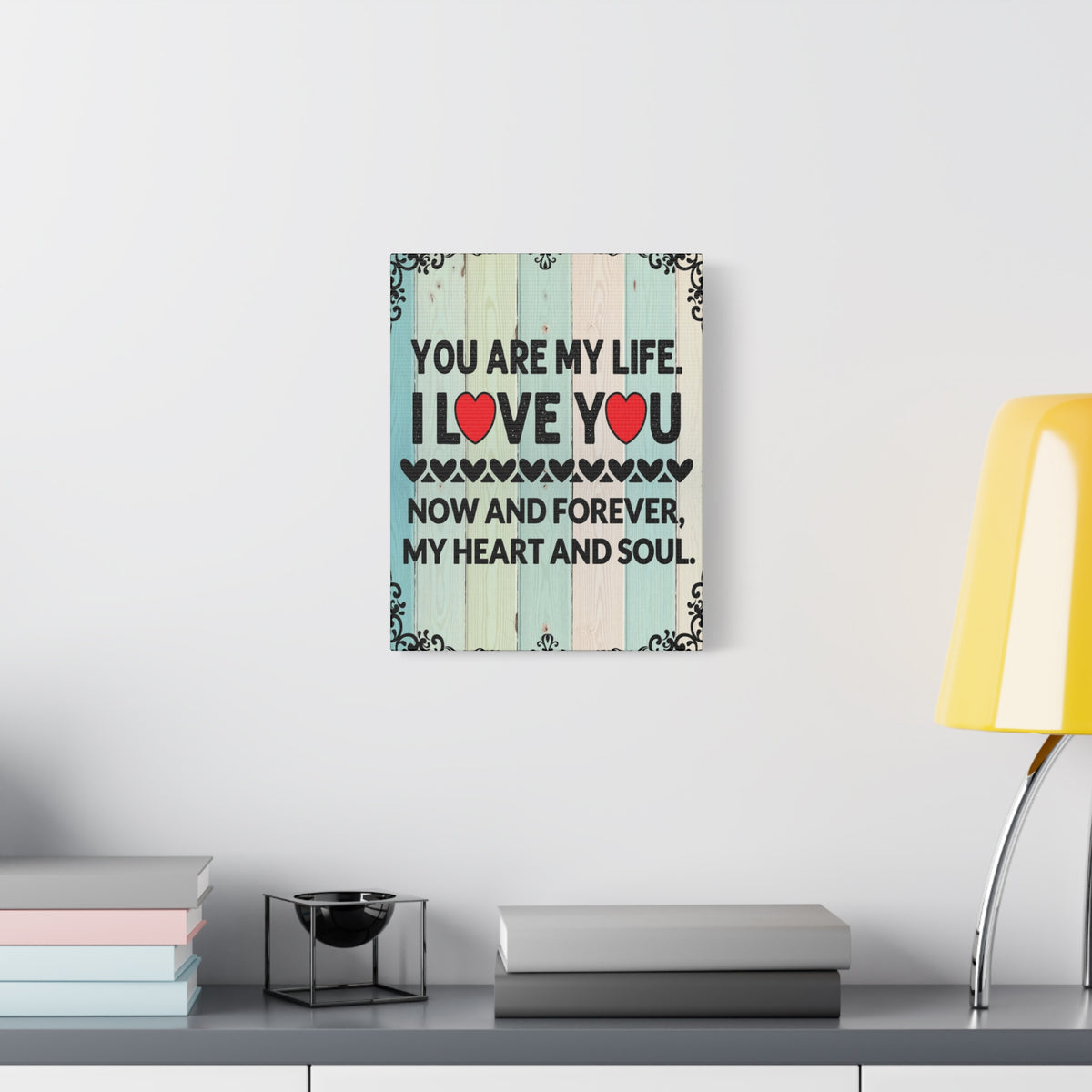 To My Wife You Are My Life Canvas Wall Art – Heartfelt Romantic Gift for Home Decor-Express Your Love Gifts