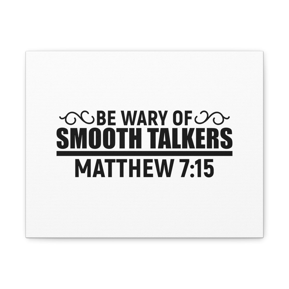 Scripture Walls Matthew 7:15 Be Wary of Smooth Talkers Bible Verse Canvas Christian Wall Art Ready to Hang Unframed-Express Your Love Gifts