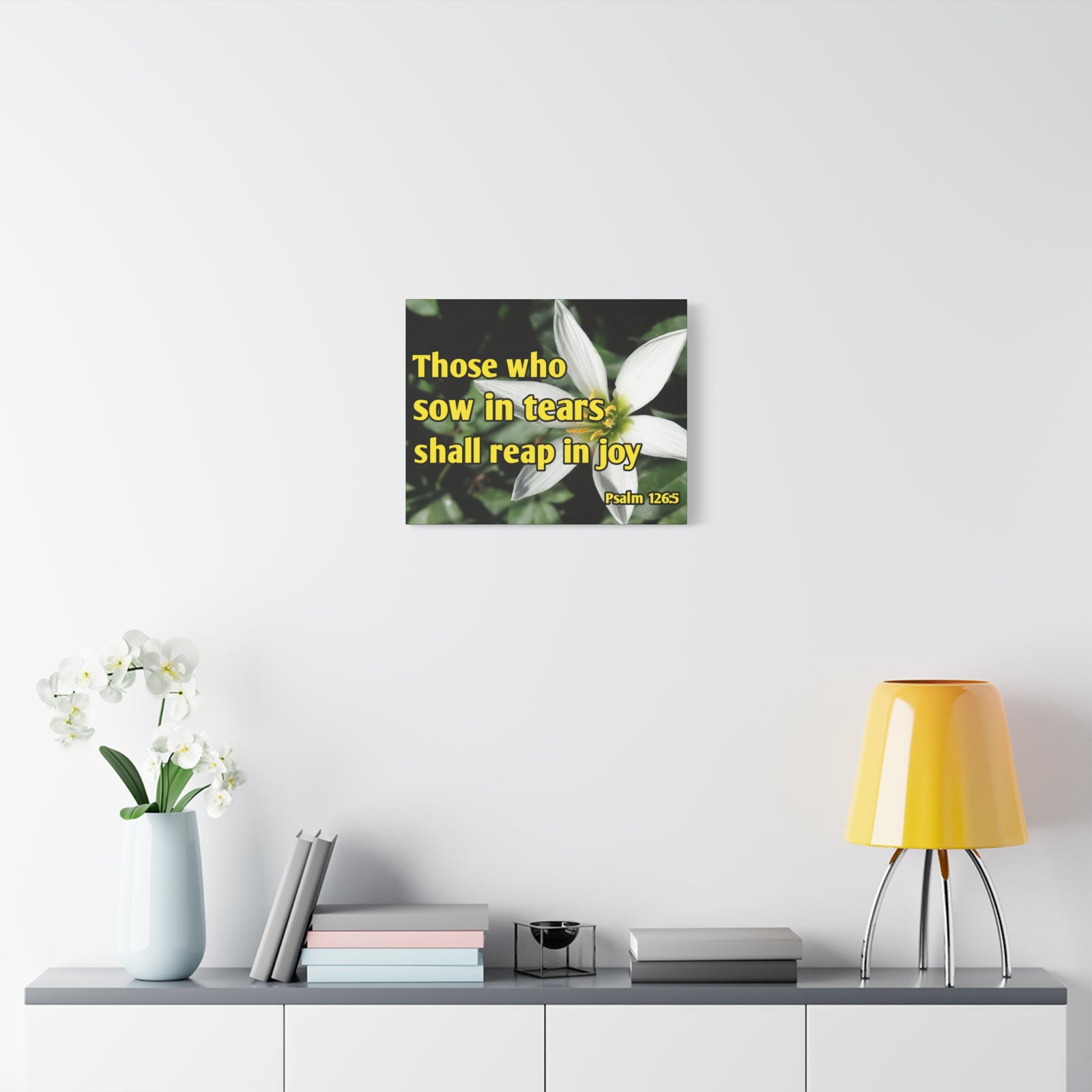 Scripture Walls Shall Reap In Joy Psalm 126:5 Bible Verse Canvas Christian Wall Art Ready to Hang-Express Your Love Gifts