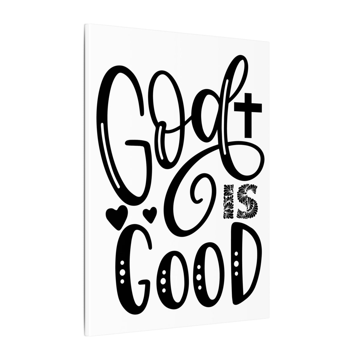 Scripture Canvas God Is Good Psalm 34:8 Christian Wall Art Print Ready to Hang-Express Your Love Gifts