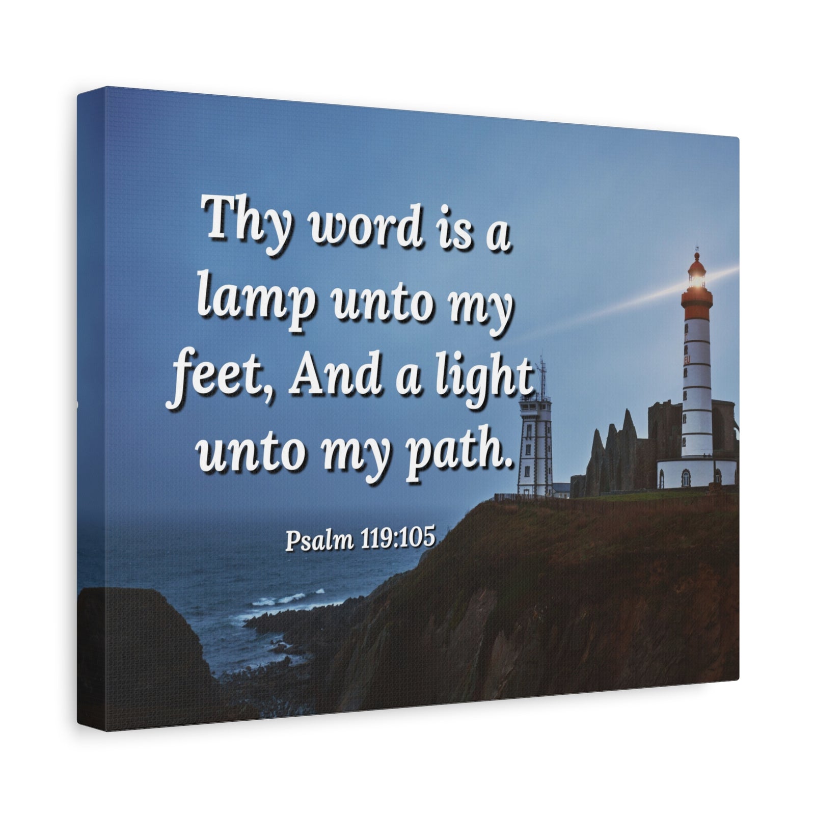 Scripture Walls A Lamp Unto My Feet Psalm 119:105 Bible Verse Canvas Christian Wall Art Ready to Hang-Express Your Love Gifts