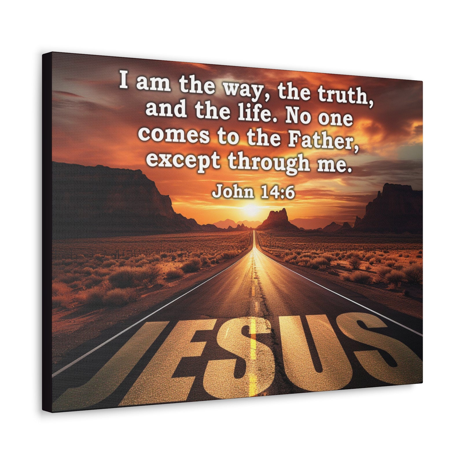 Scripture Walls Way Truth Life John 14:6 Christian Wall Art Print Ready to Hang Unframed-Express Your Love Gifts