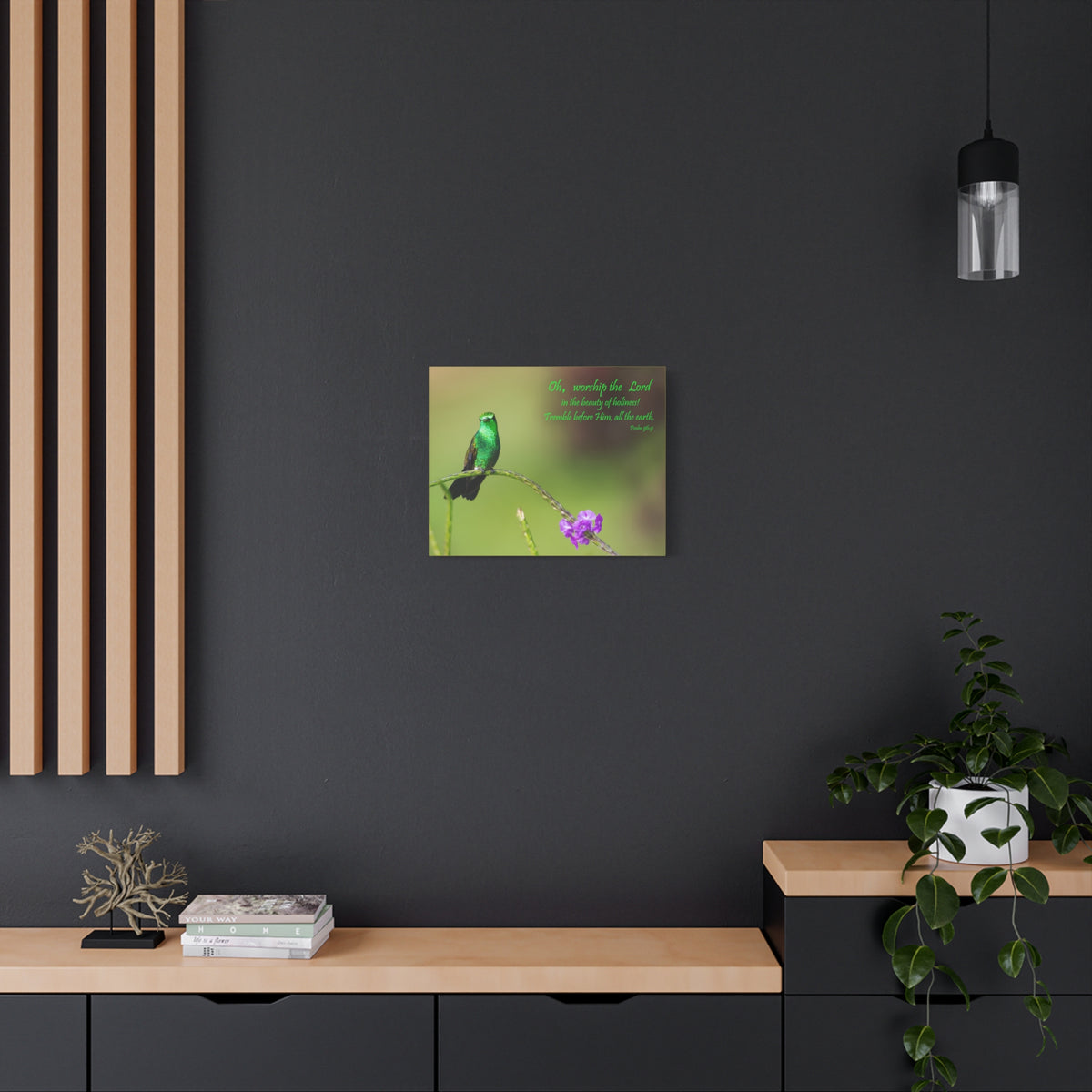 Scripture Walls Worship The Lord Psalm 96:9 Bible Verse Canvas Christian Wall Art Ready to Hang-Express Your Love Gifts