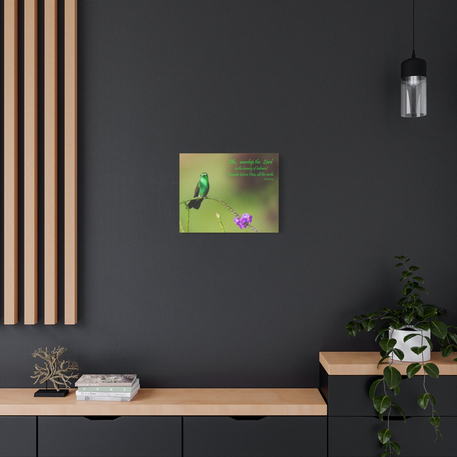 Scripture Walls Worship The Lord Psalm 96:9 Bible Verse Canvas Christian Wall Art Ready to Hang-Express Your Love Gifts
