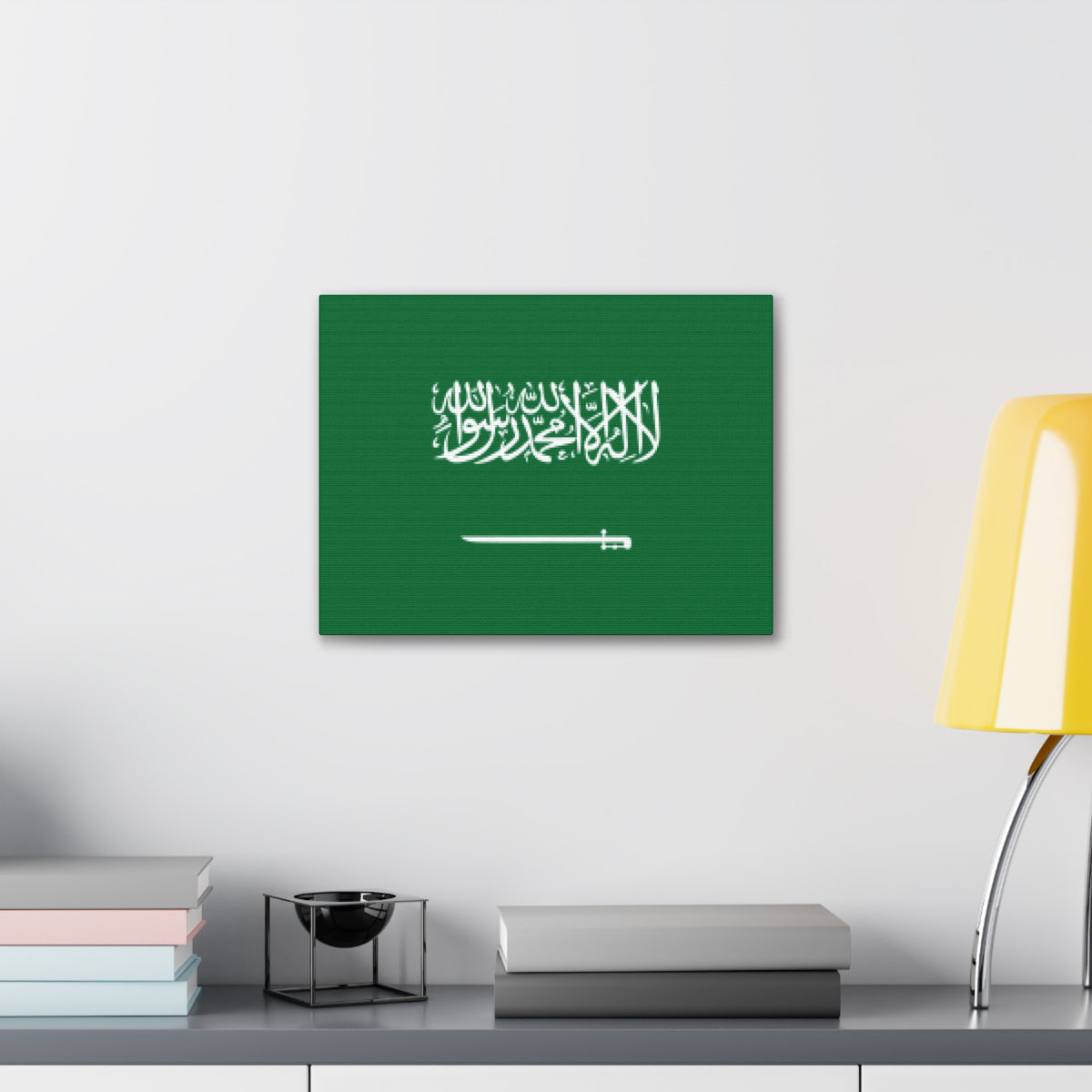 Saudi Arabia Country Flag Canvas Vibrant Wall Art Unframed Home Decor-Express Your Love Gifts