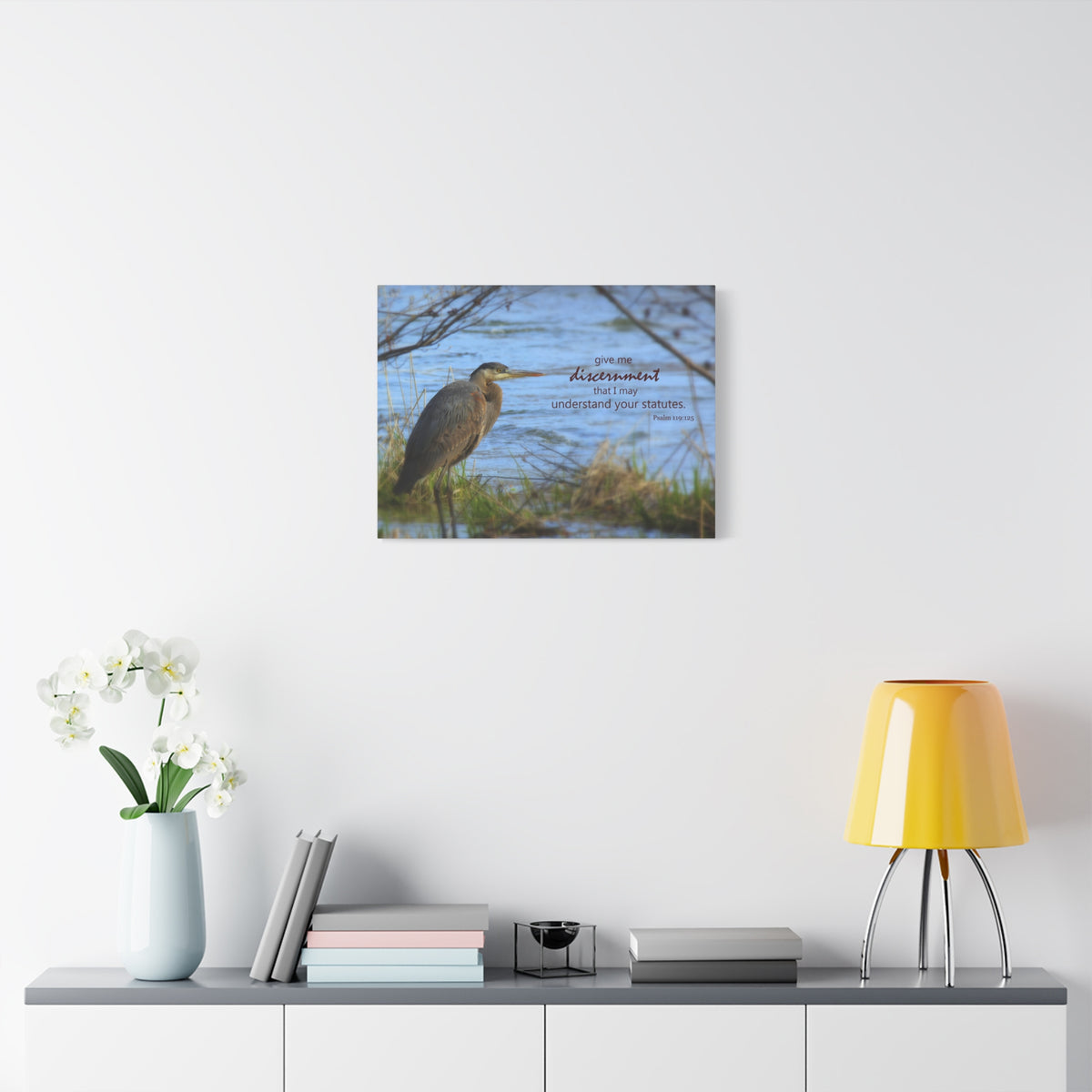 Scripture Canvas Understand Your Statutes Psalm 119:125 Christian Wall Art Bible Verse Print Ready to Hang-Express Your Love Gifts