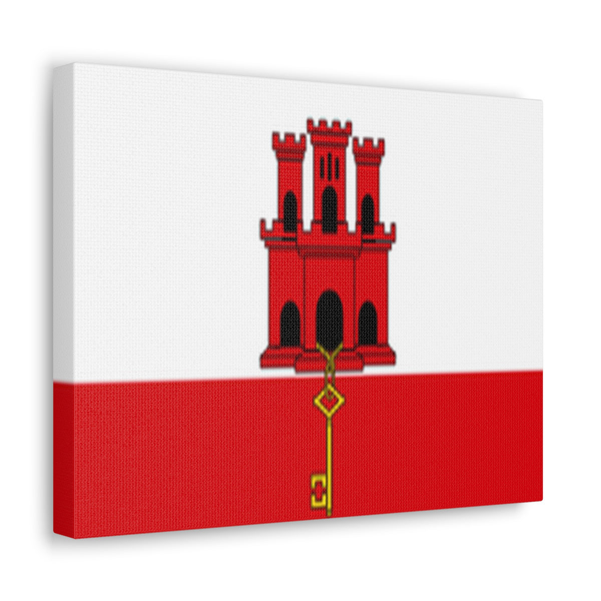 Gibraltar Country Flag Canvas Vibrant Wall Art Unframed Home Decor-Express Your Love Gifts