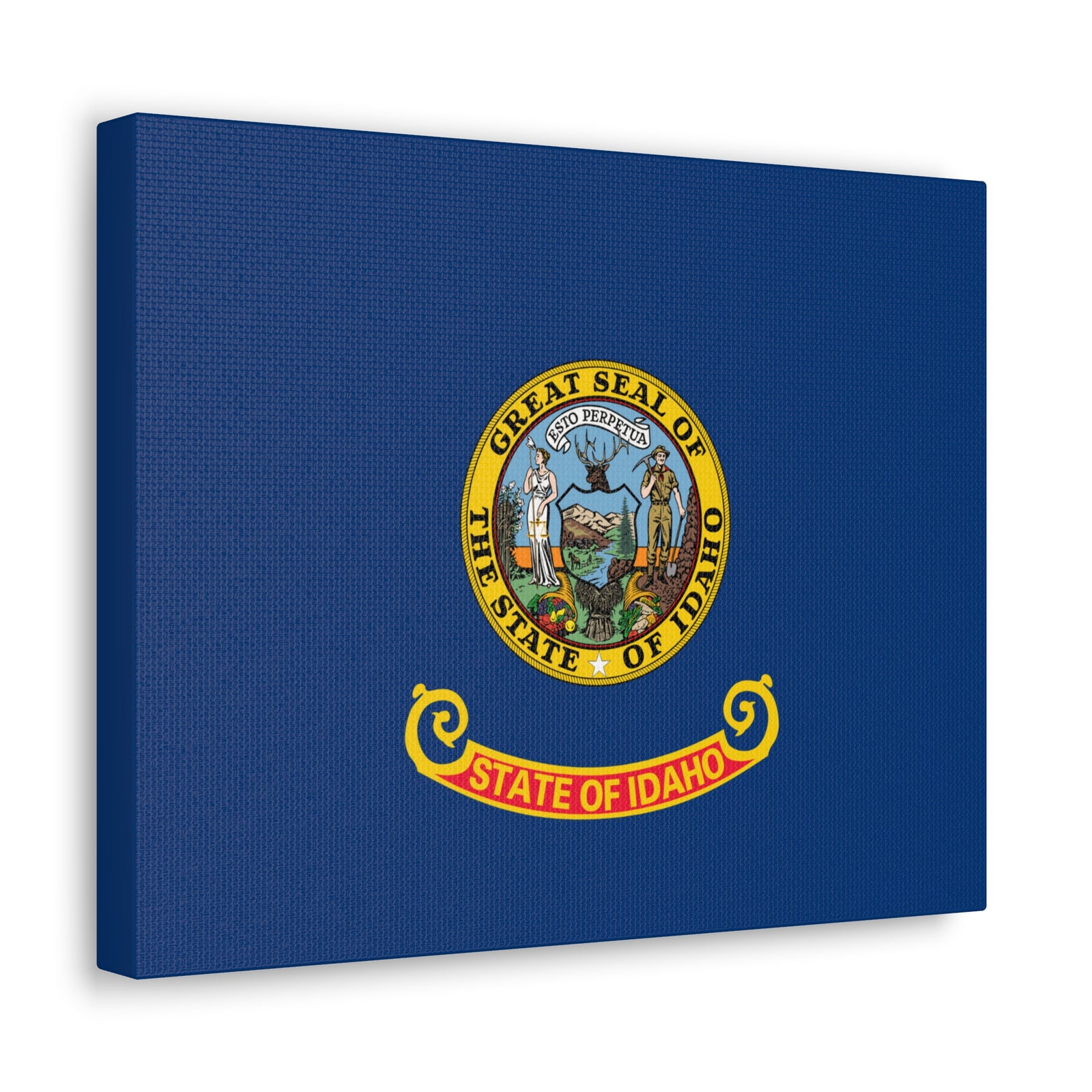 Idaho Stage Flag Canvas Vibrant Wall Art Unframed Home Decor-Express Your Love Gifts