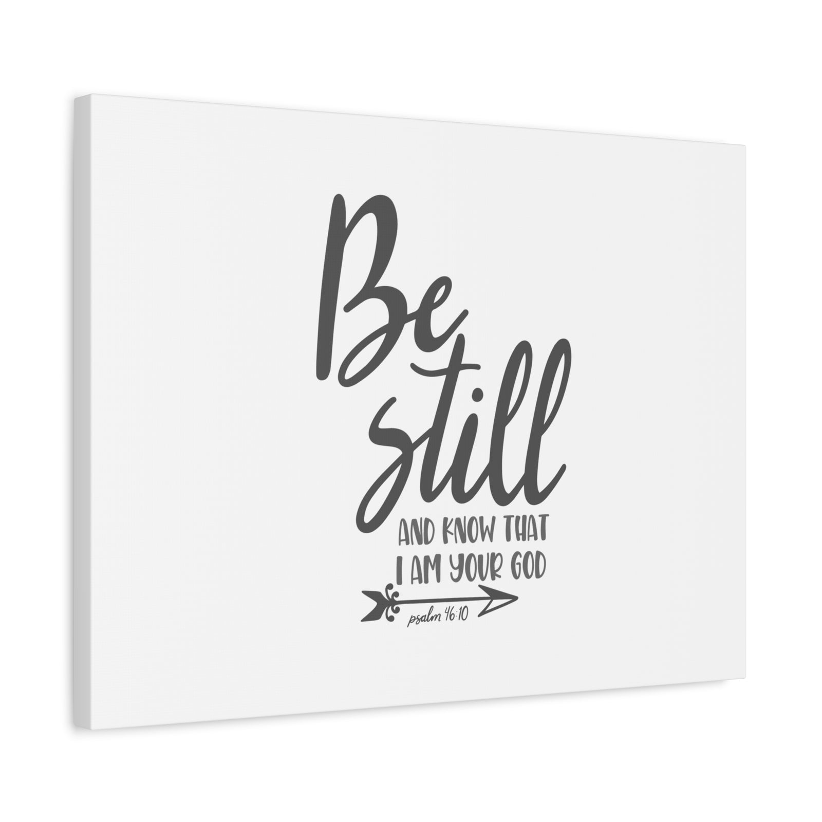 Scripture Canvas Know That I Am Your God Psalm 46:10 Christian Wall Art Bible Verse Print Ready to Hang-Express Your Love Gifts