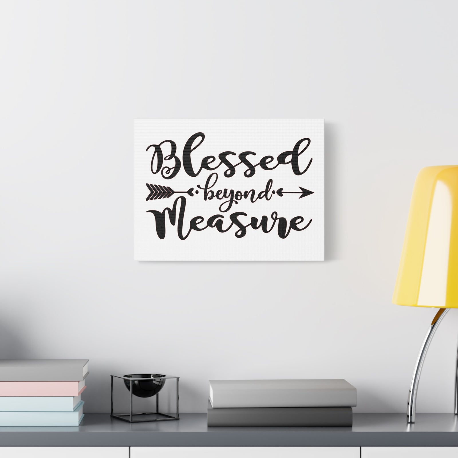 Scripture Canvas Blessed Beyond Measure Psalm 31:19 Christian Wall Art Print Ready to Hang-Express Your Love Gifts