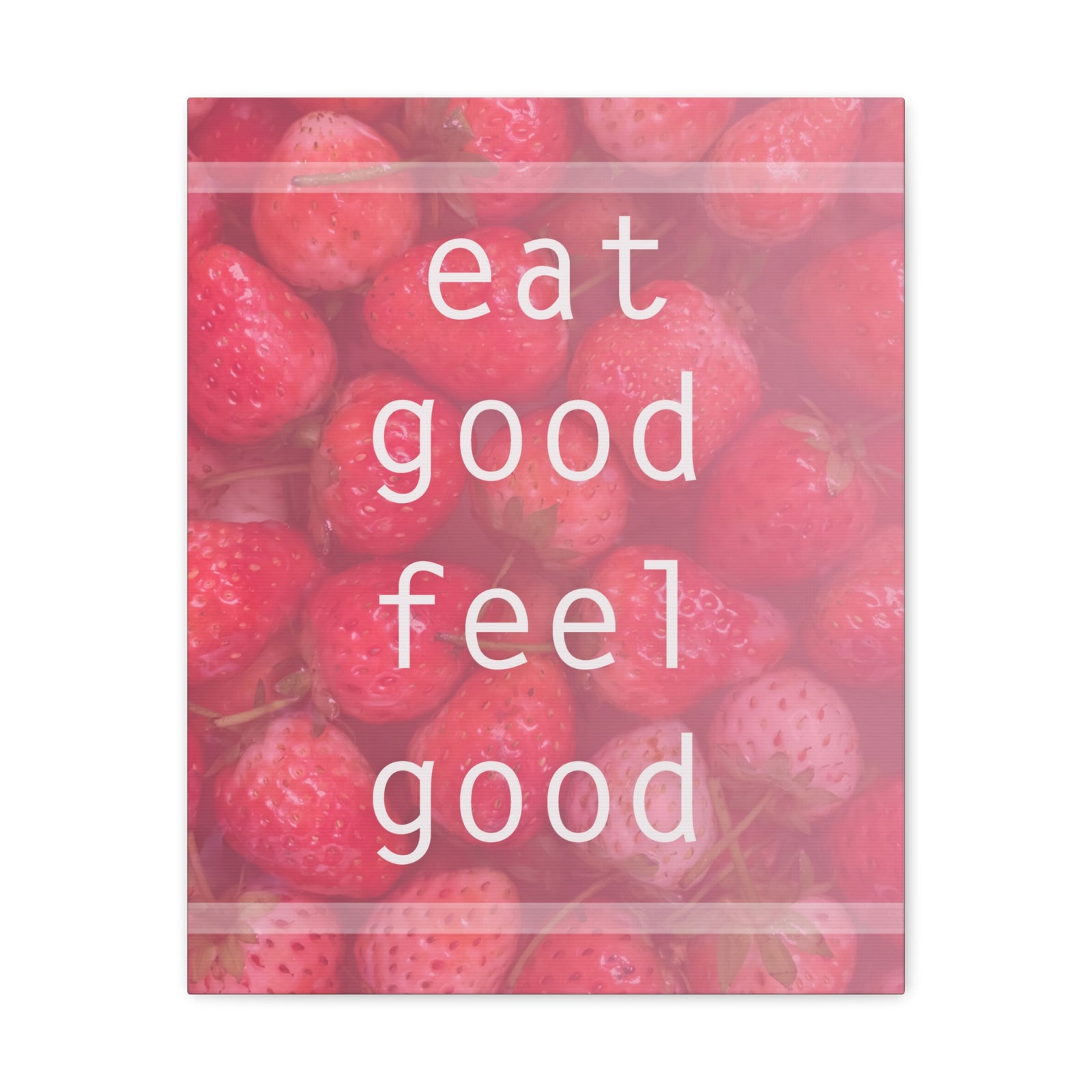 Inspirational Quote Canvas Eat Good Feel Good Motivational Print Ready to Hang Artwork-Express Your Love Gifts
