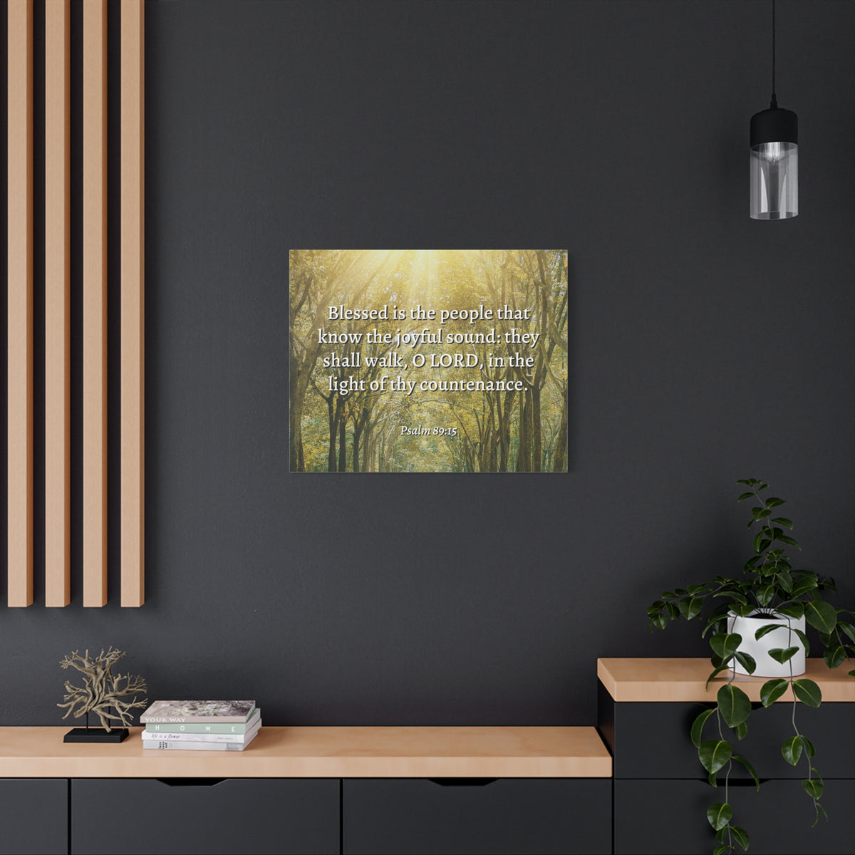 Scripture Walls Joyful Sound Psalm 89:15 Bible Verse Canvas Christian Wall Art Ready to Hang-Express Your Love Gifts