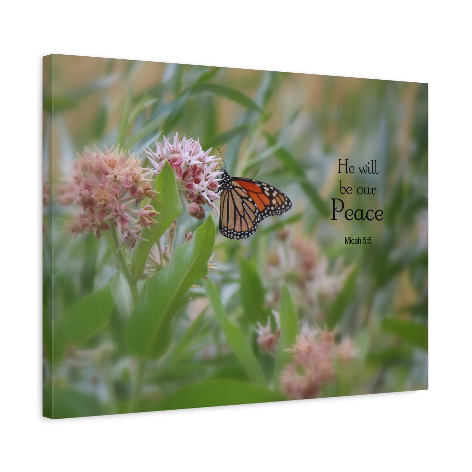 Scripture Walls Our Peace Micah 5:5 Bible Verse Canvas Christian Wall Art Ready to Hang-Express Your Love Gifts