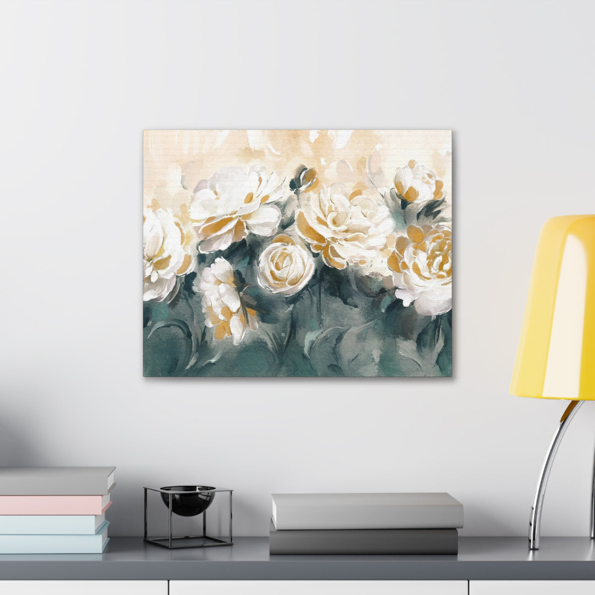 Painting With Flower Rose And Peonies Flower Canvas Wall Art for Home Decor Ready-to-Hang-Express Your Love Gifts