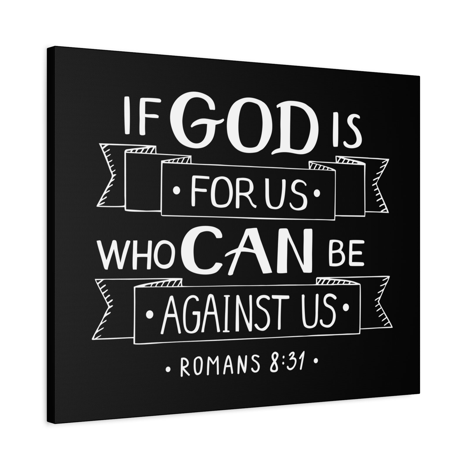Scripture Canvas God For Us Matthew 6:33 Christian Wall Art Bible Verse Print Ready to Hang-Express Your Love Gifts