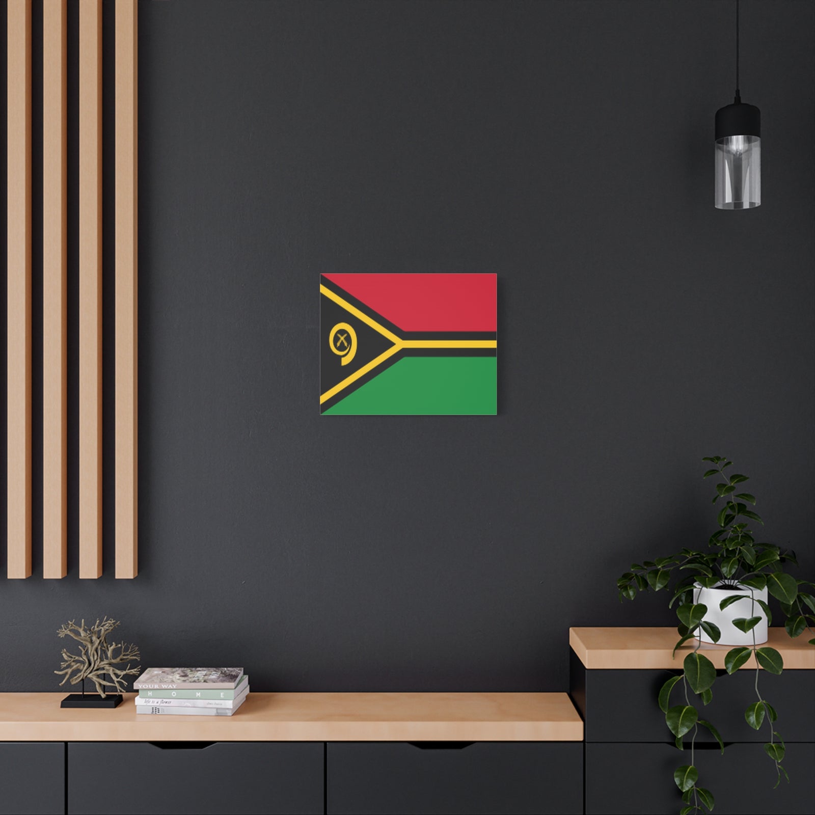 Vanuatu Country Flag Canvas Vibrant Wall Art Unframed Home Decor-Express Your Love Gifts