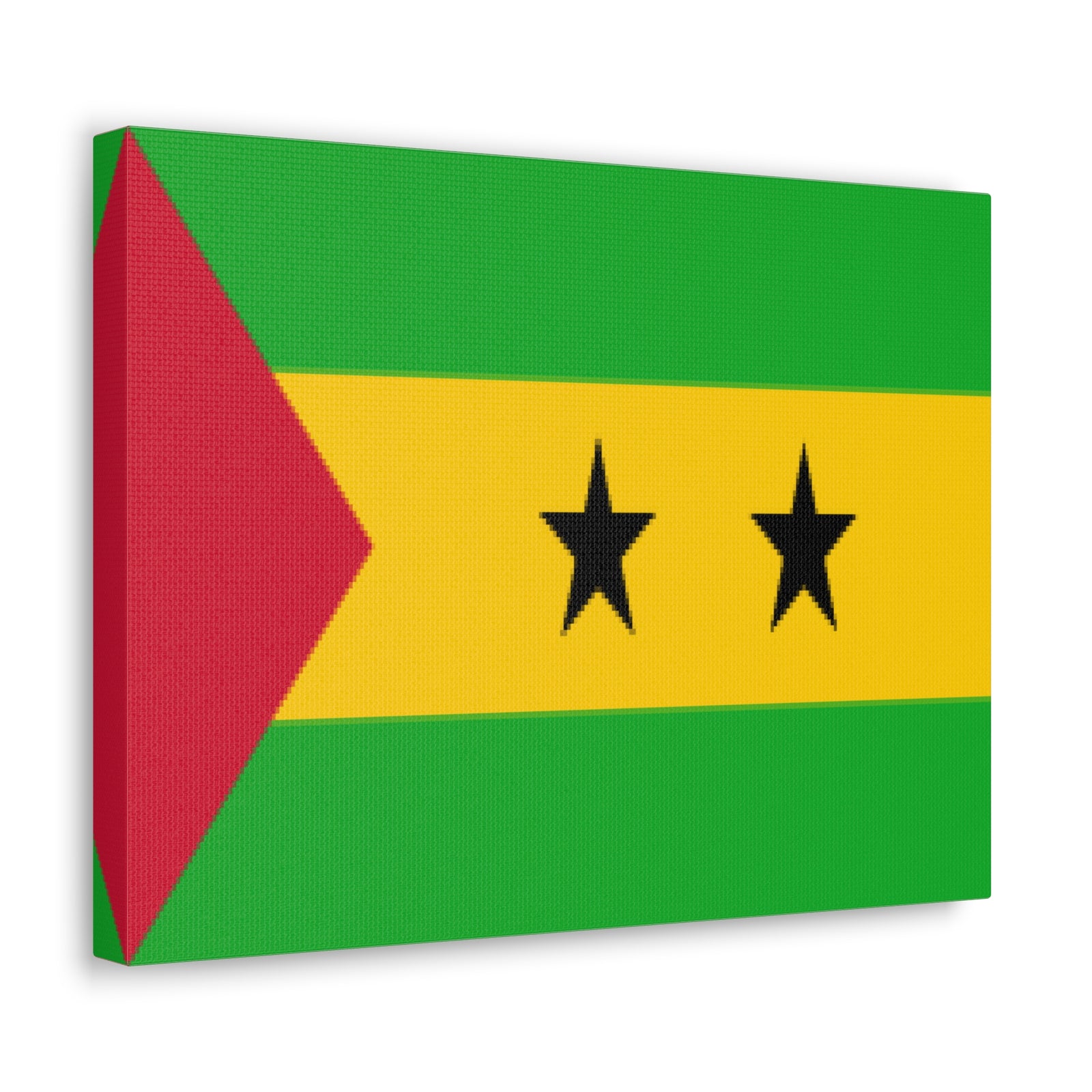 Sao Tome and Principe Country Flag Canvas Vibrant Wall Art Unframed Home Decor-Express Your Love Gifts