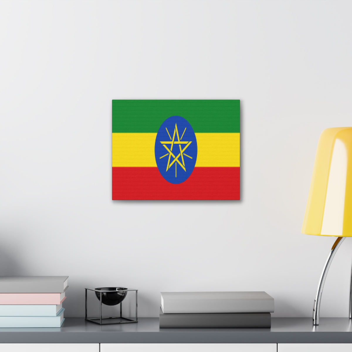 Ethiopia Country Flag Canvas Vibrant Wall Art Unframed Home Decor-Express Your Love Gifts