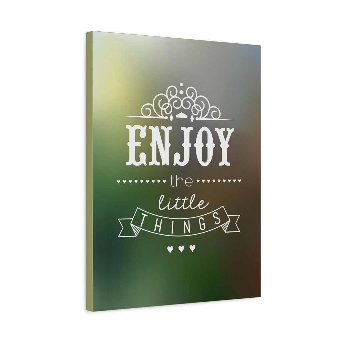 Inspirational Wall Art Enjoy The Little Things Motivation Wall Decor for Home Office Gym Inspiring Success Quote Print Ready to Hang-Express Your Love Gifts