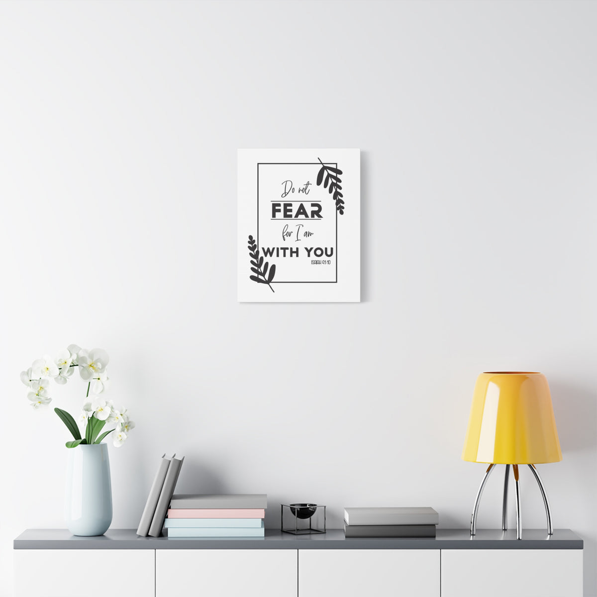 Scripture Canvas For I Am With You Isaiah 41:10 Christian Wall Art Bible Verse Print Ready to Hang-Express Your Love Gifts