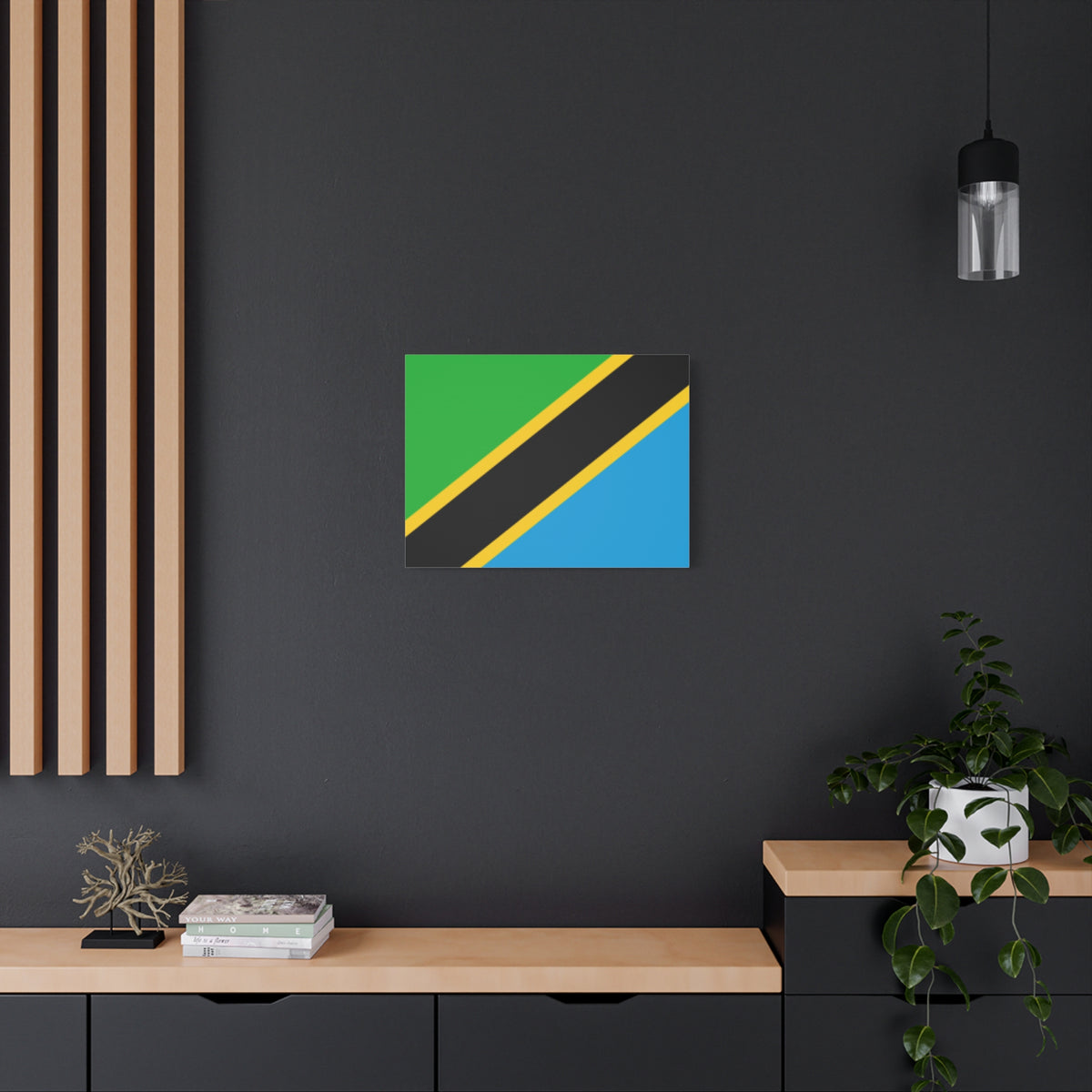 Tanzania Country Flag Canvas Vibrant Wall Art Unframed Home Decor-Express Your Love Gifts