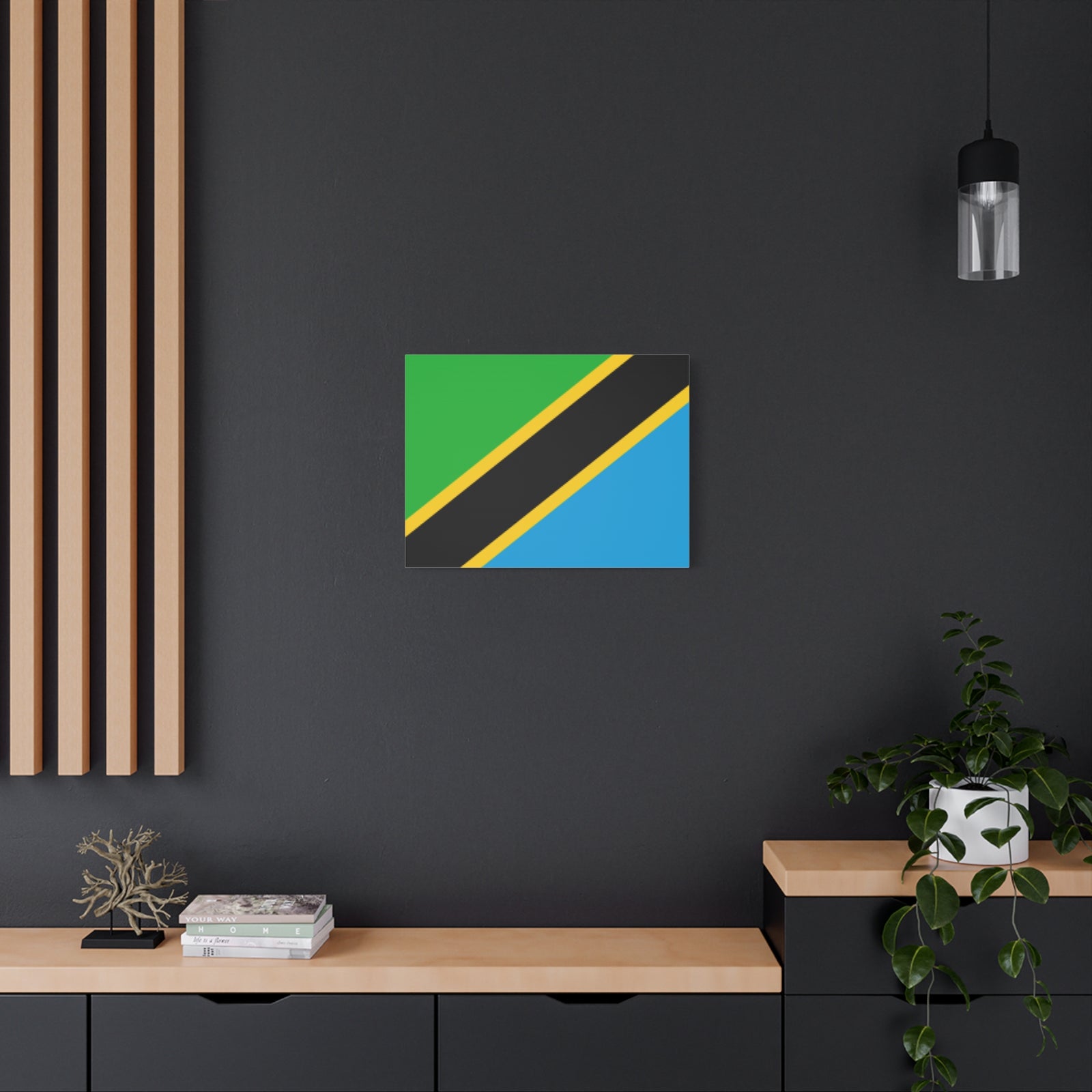 Tanzania Country Flag Canvas Vibrant Wall Art Unframed Home Decor-Express Your Love Gifts