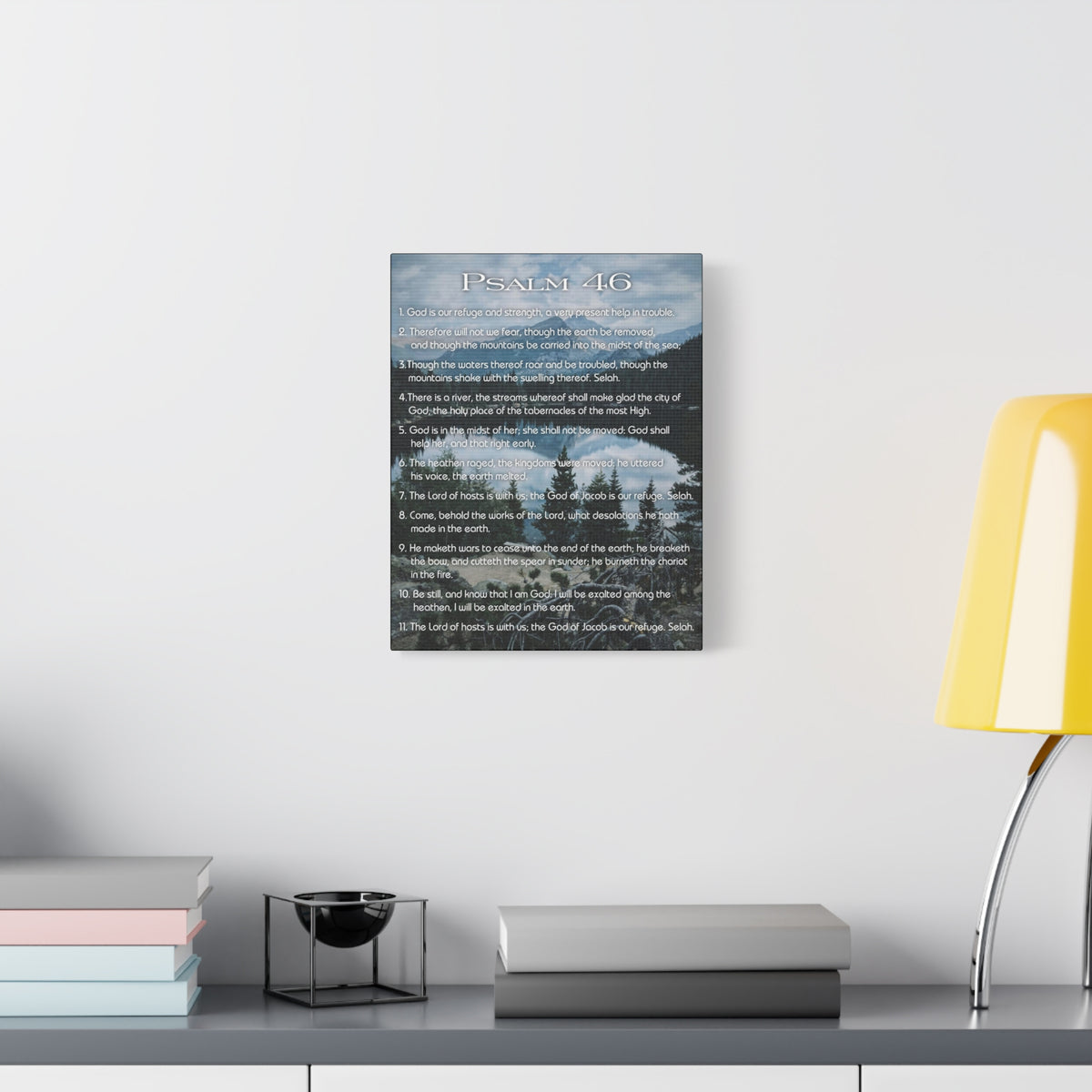 Scripture Walls Lord Reign In Me Psalm 46:11 Colored Christian Wall Art Print Ready to Hang-Express Your Love Gifts