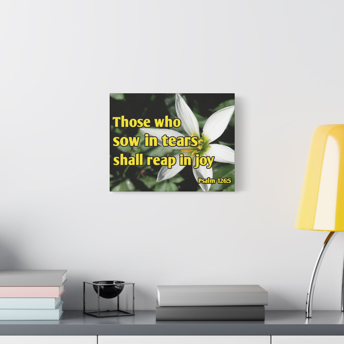 Scripture Walls Shall Reap In Joy Psalm 126:5 Bible Verse Canvas Christian Wall Art Ready to Hang-Express Your Love Gifts