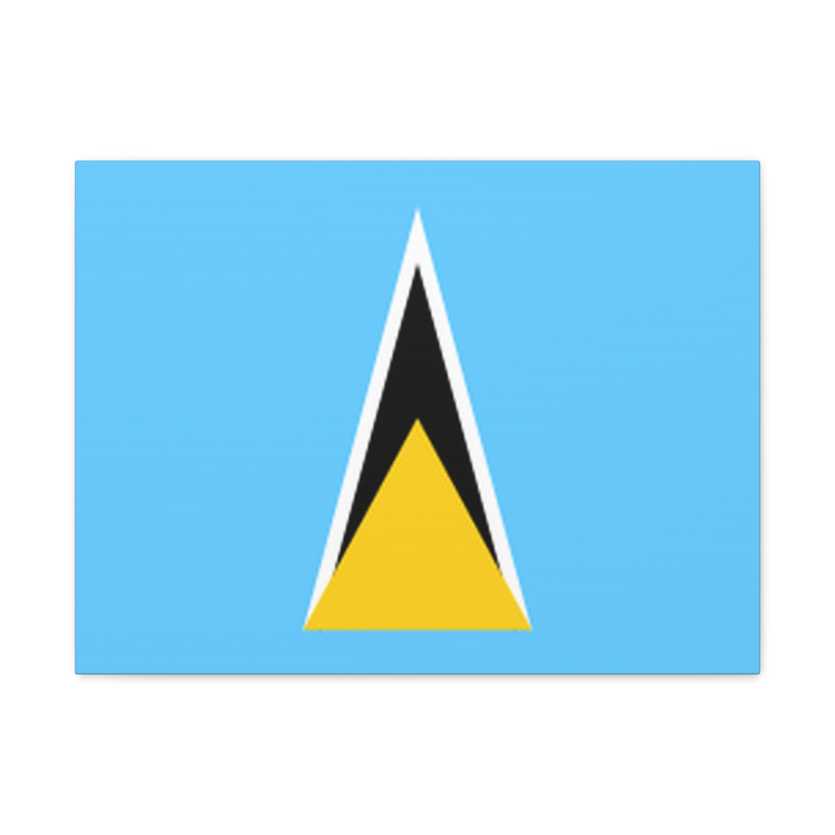 Saint Lucia Country Flag Canvas Vibrant Wall Art Unframed Home Decor-Express Your Love Gifts
