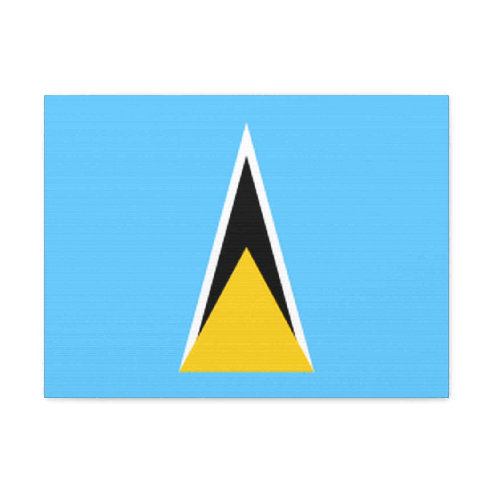 Saint Lucia Country Flag Canvas Vibrant Wall Art Unframed Home Decor-Express Your Love Gifts