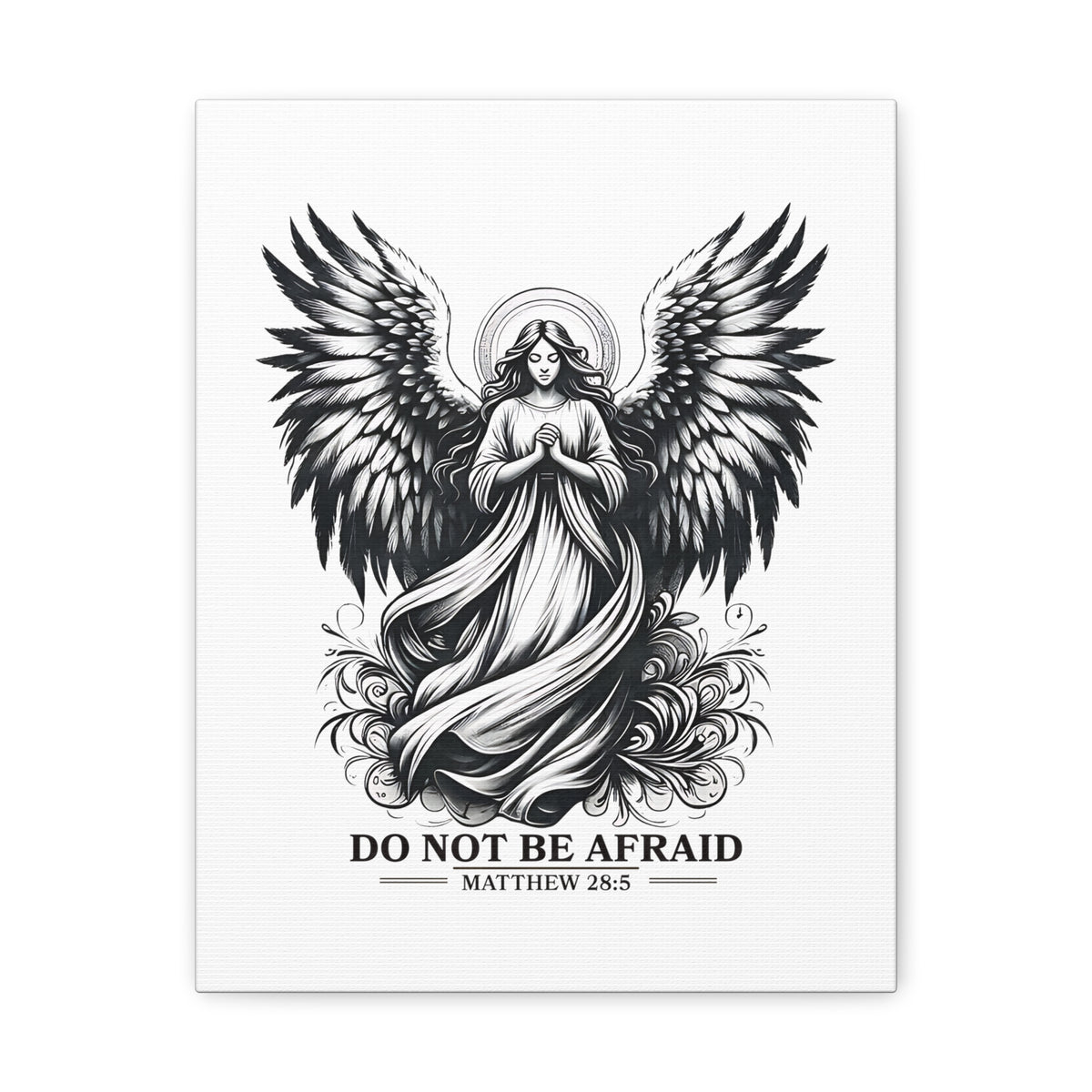 Scripture Walls Matthew 28:5 Do Not Be Afraid Bible Verse Canvas Christian Wall Art Ready to Hang Unframed-Express Your Love Gifts