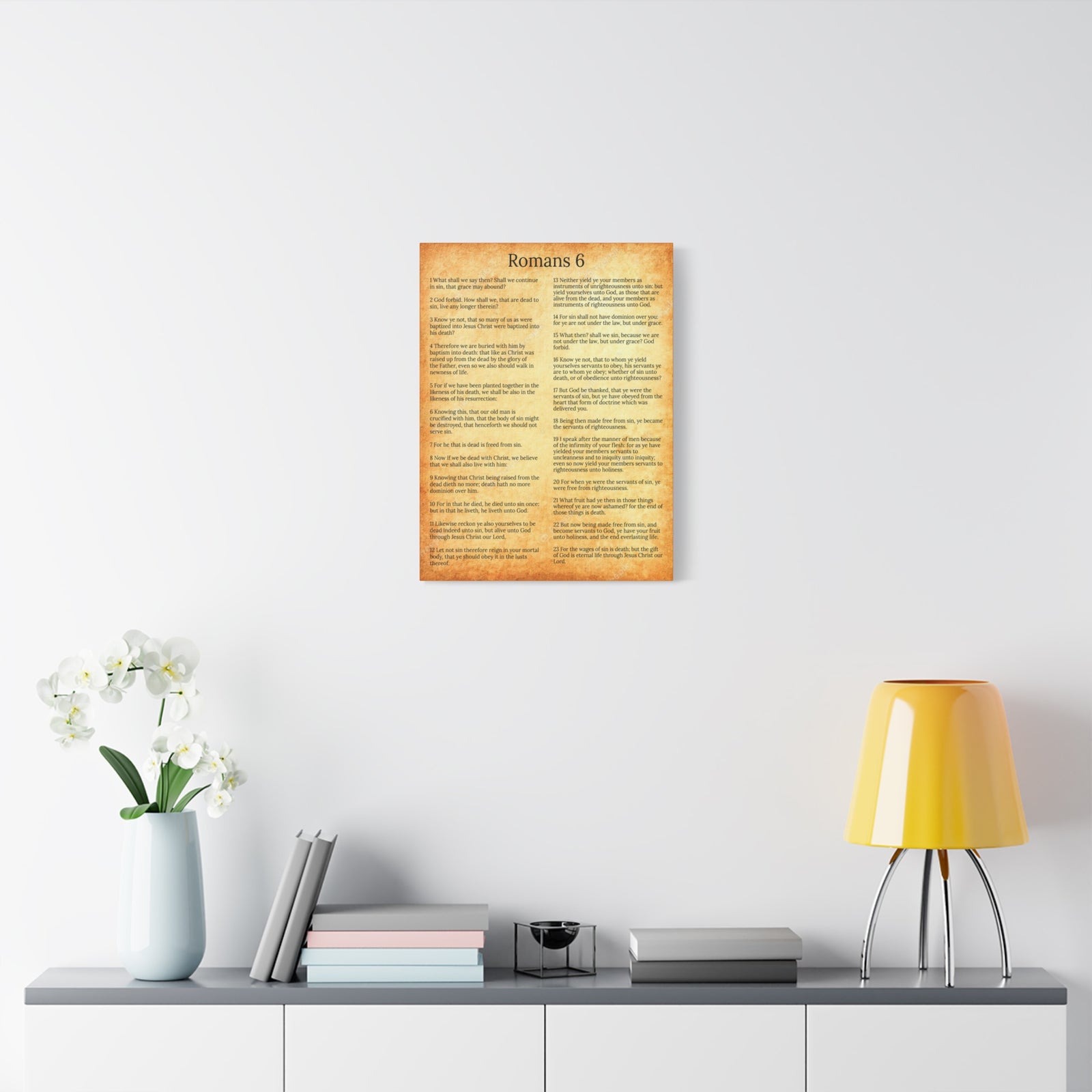 Scripture Walls Sanctification Gol Roman 6 Christian Wall Art Print Ready to Hang Unframed-Express Your Love Gifts