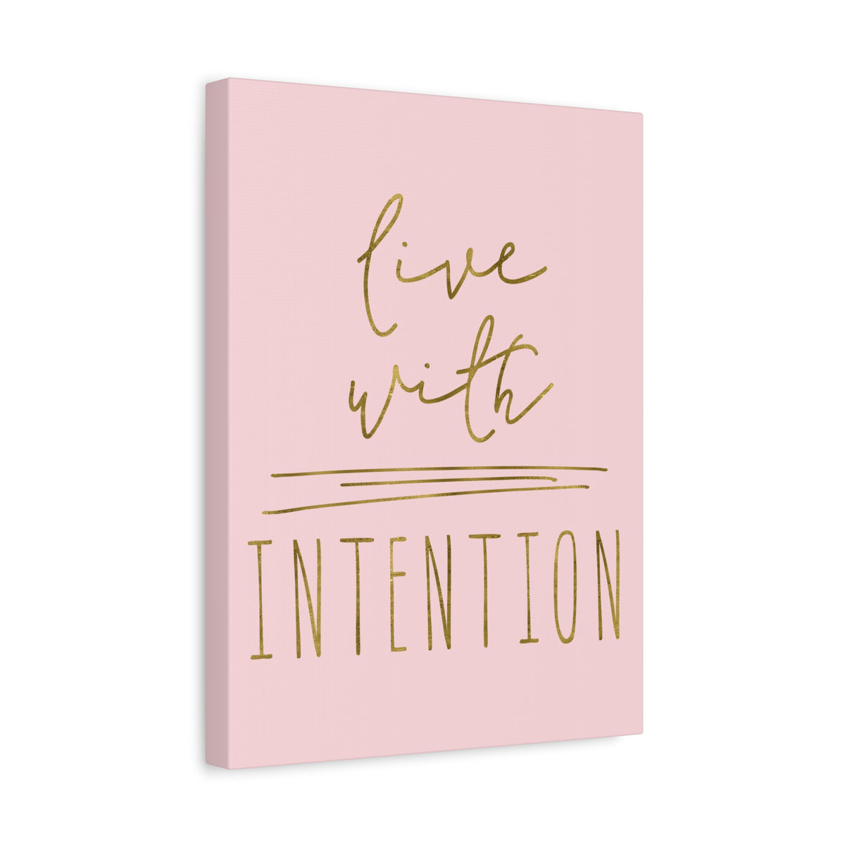 Inspirational Wall Art Live With Intention Motivation Wall Decor for Home Office Gym Inspiring Success Quote Print Ready to Hang-Express Your Love Gifts
