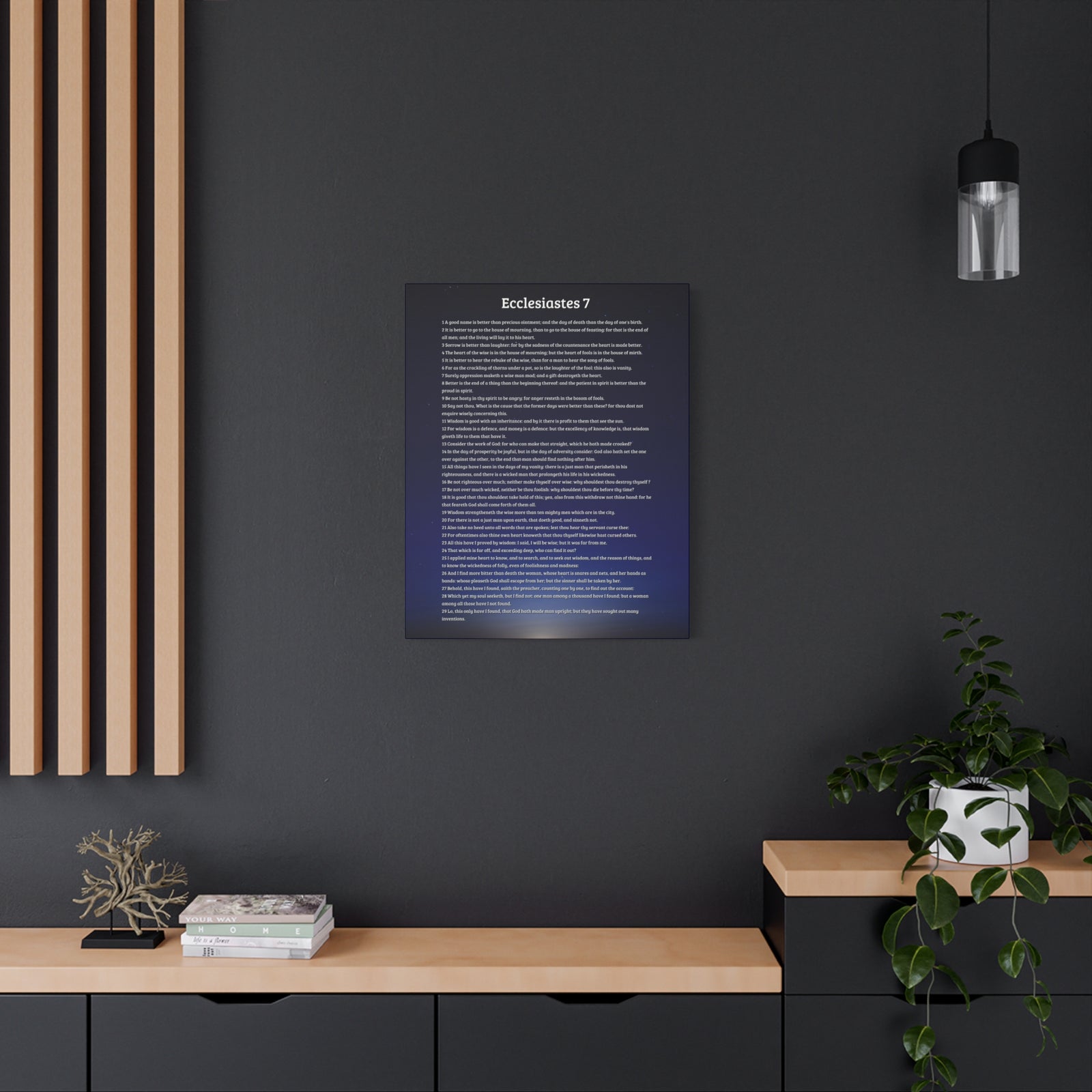 Scripture Walls Wisdom's Advantage Ecclesiastes 7 Bible Verse Canvas Christian Wall Art Ready to Hang-Express Your Love Gifts