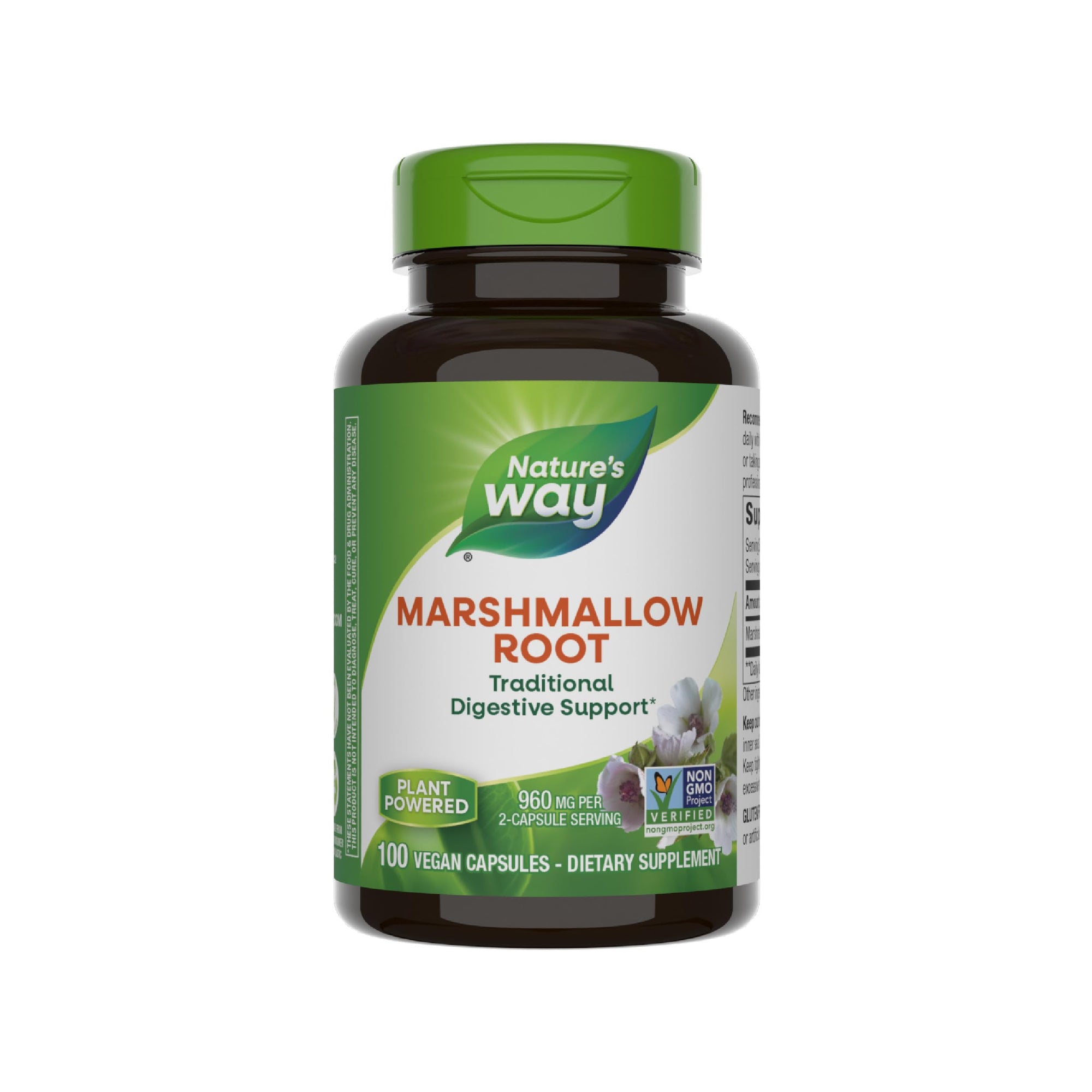Nature's Way Marshmallow Root Dietary Supplement, 100 Capsules, Supports Digestive Respiratory Health-Express Your Love Gifts