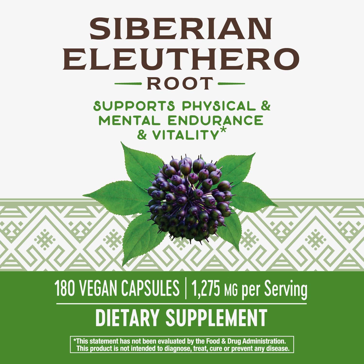 Nature's Way Siberian Eleuthero – 1,275 mg Adaptogenic Herb, 180 Vegetarian Capsules-Express Your Love Gifts
