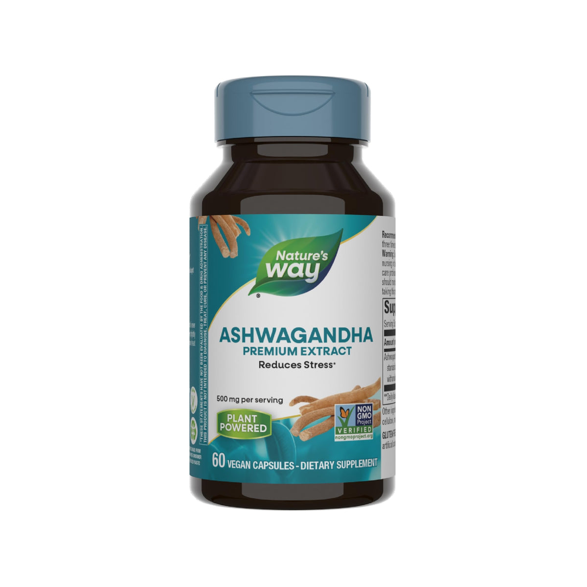 Nature's Way Ashwagandha Capsules – Stress Support Adaptogen, Non-GMO, Vegan, 60 Count, Exp. 02/202-Express Your Love Gifts