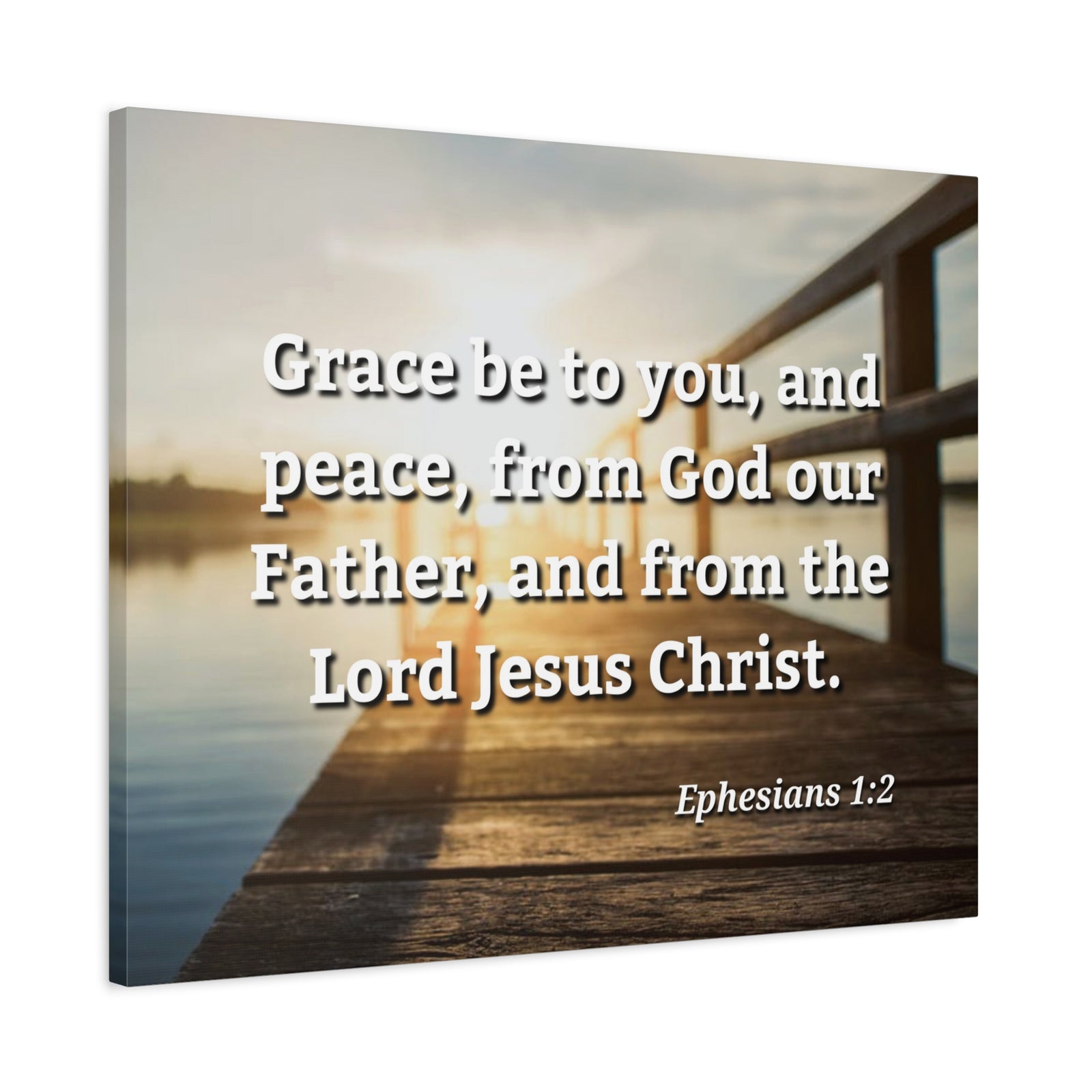 Scripture Walls Grace & Peace Ephesians 1:2 Bible Verse Canvas Christian Wall Art Ready to Hang-Express Your Love Gifts