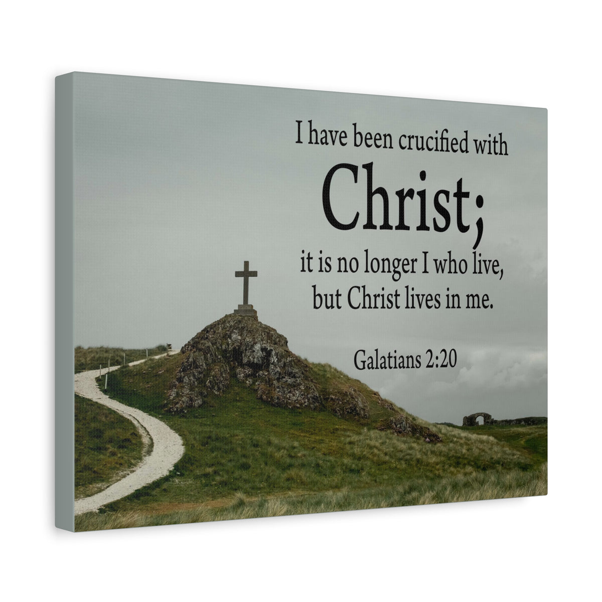 Scripture Walls Canvas No Longer I But Christ Galatians 2:20 Wall Art Christian Home Decor-Express Your Love Gifts
