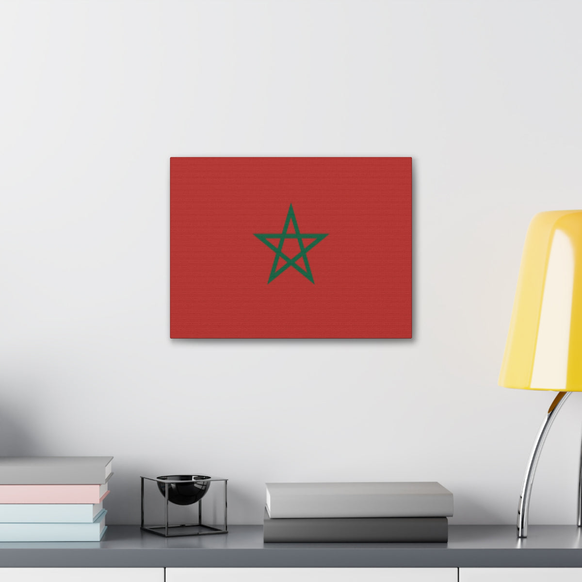 Morocco Country Flag Canvas Vibrant Wall Art Unframed Home Decor-Express Your Love Gifts