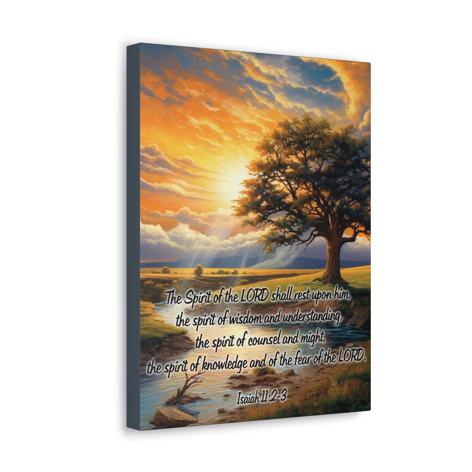 Scripture Walls Spirit of the LORD Isaiah 11:2‭ KJV Christian Wall Art Print Ready to Hang Unframed-Express Your Love Gifts