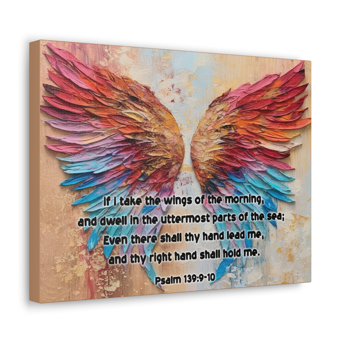 Scripture Walls Wings of the Morning Psalm 139:9-10 Christian Wall Art Print Ready to Hang Unframed-Express Your Love Gifts