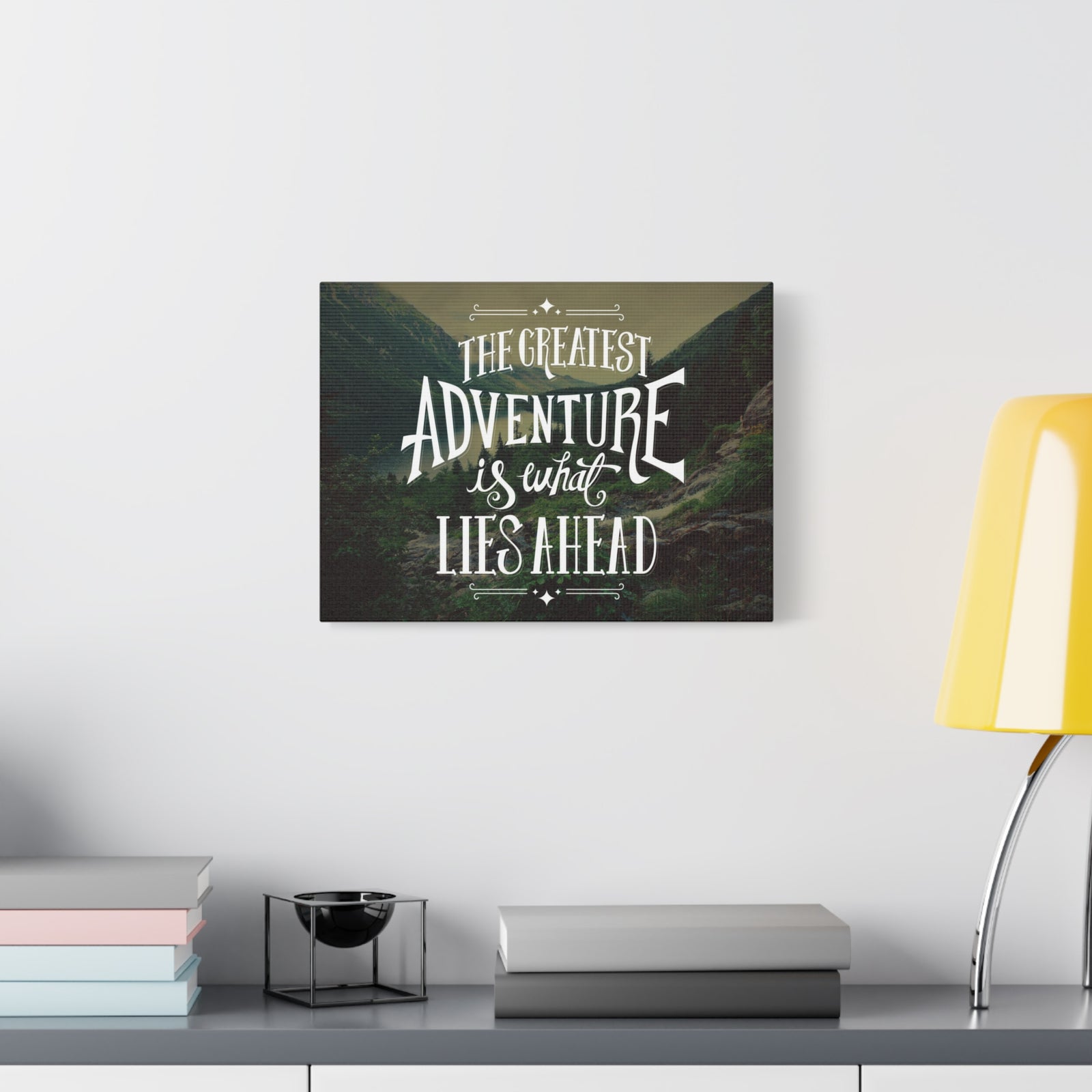 Inspirational Quote Canvas Greatest Adventure Wall Art Motivational Motto Inspiring Prints Artwork Decor Ready to Hang-Express Your Love Gifts